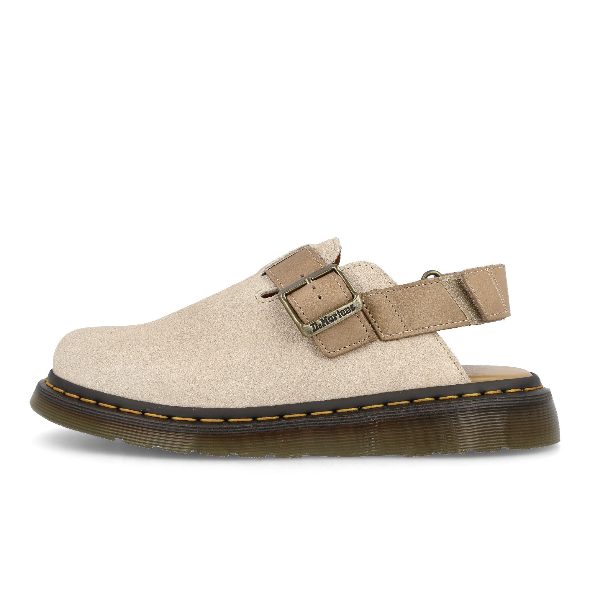 Dr. Martens Jorge II Slingback Parchmant Beige-Beige-E.H. Suede Carrara Slides, Sandals & Slippers 30762297 | Overkill