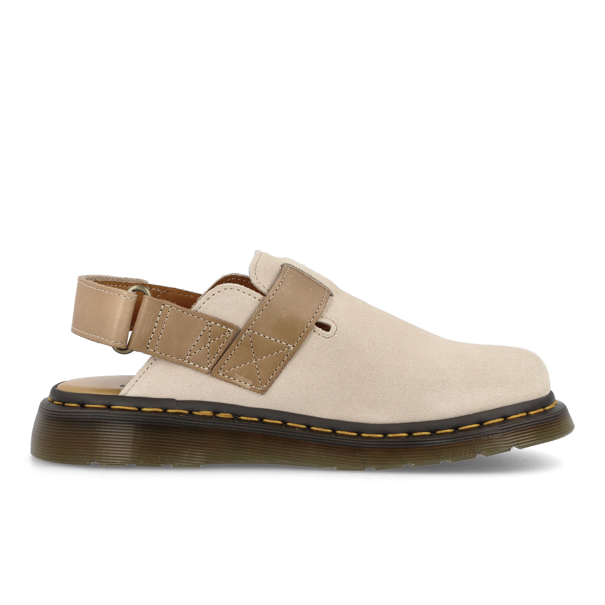Dr. Martens Jorge II Slingback Parchmant Beige-Beige-E.H. Suede Carrara Slides, Sandals & Slippers Silhouette | Overkill
