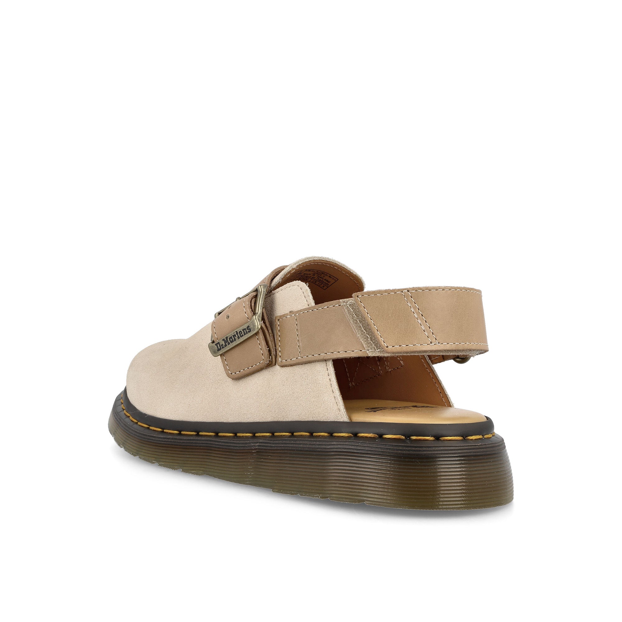 Dr. Martens Jorge II Slingback Parchmant Beige-Beige-E.H. Suede Carrara Slides, Sandals & Slippers Material | Overkill