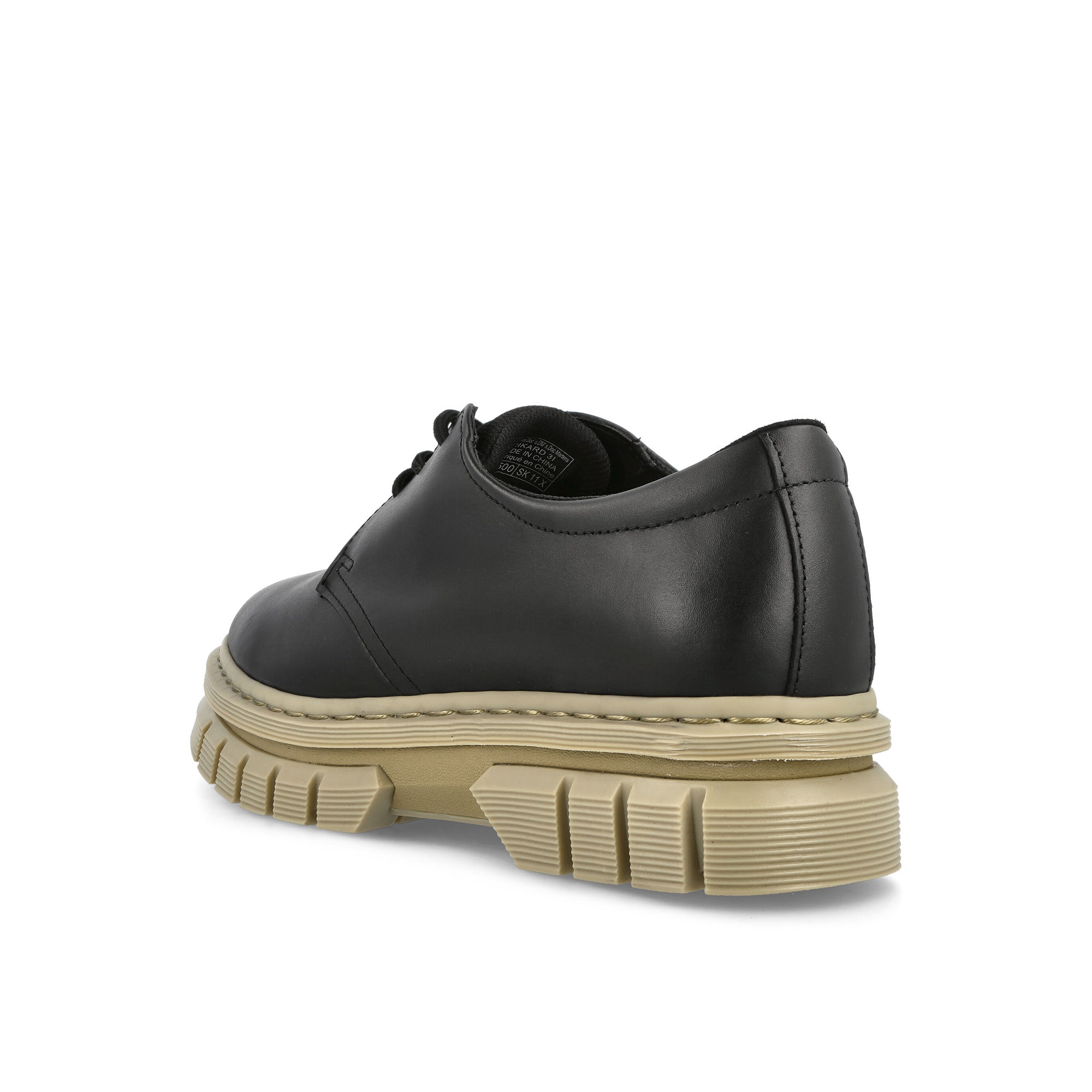 Dr. Martens Rikard 3I Black Polished Lucido Loafers & Lace ups Material | Overkill