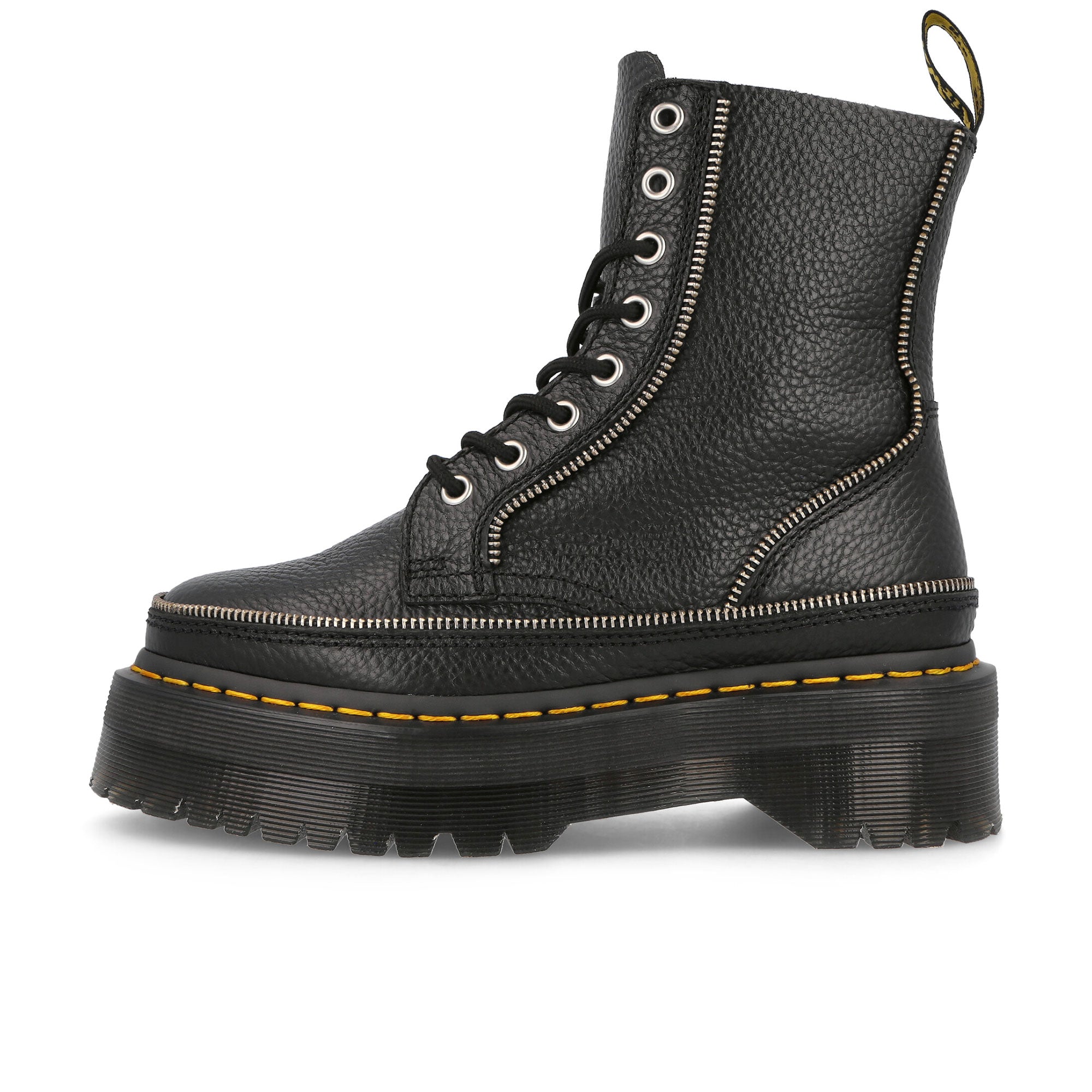 Dr. Martens Jadon Zip Black Milled Nappa Boots 30783001 | Overkill