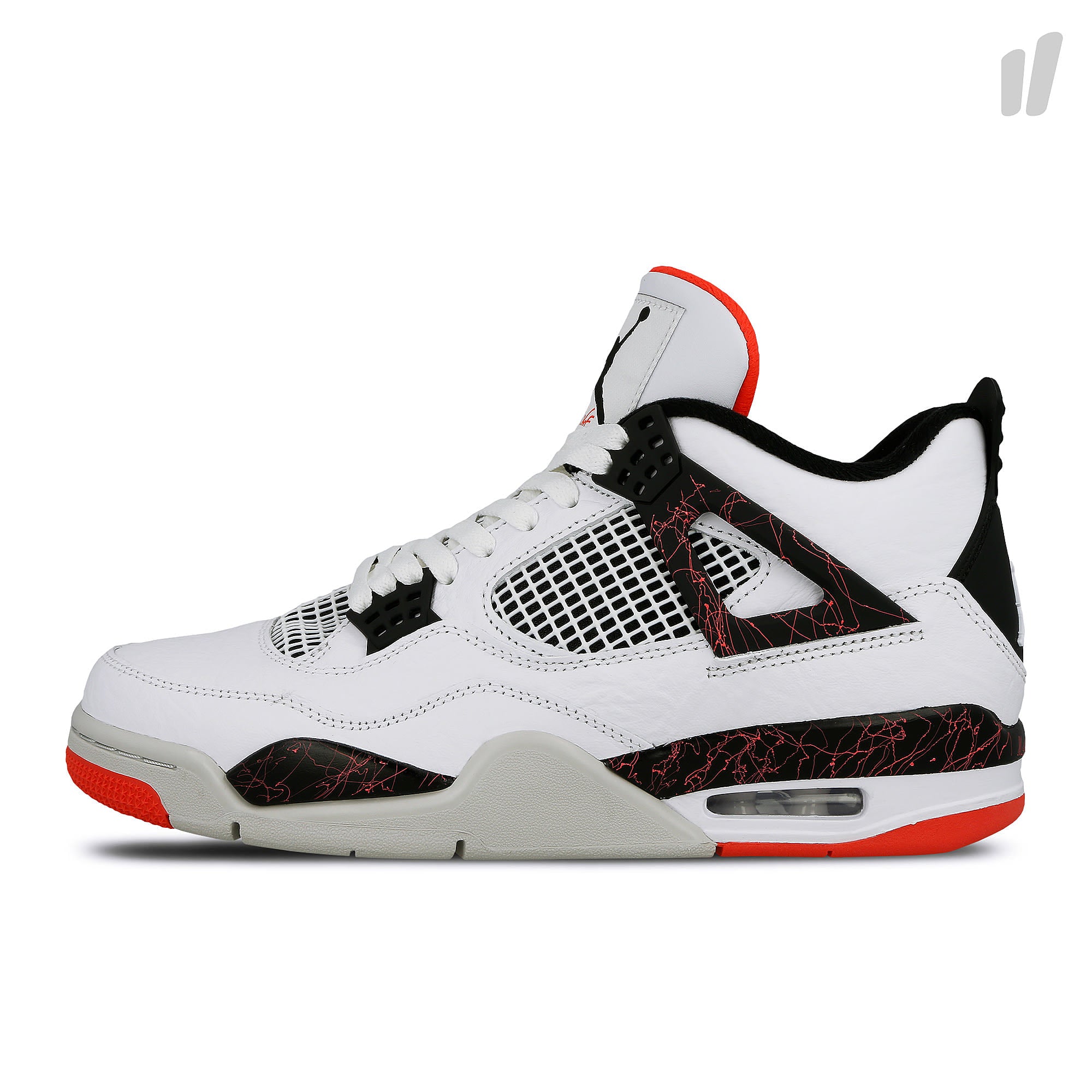 Jordan Air Jordan 4 Retro White / Black - Bright Crimson Sneakers 308497 116 | Overkill