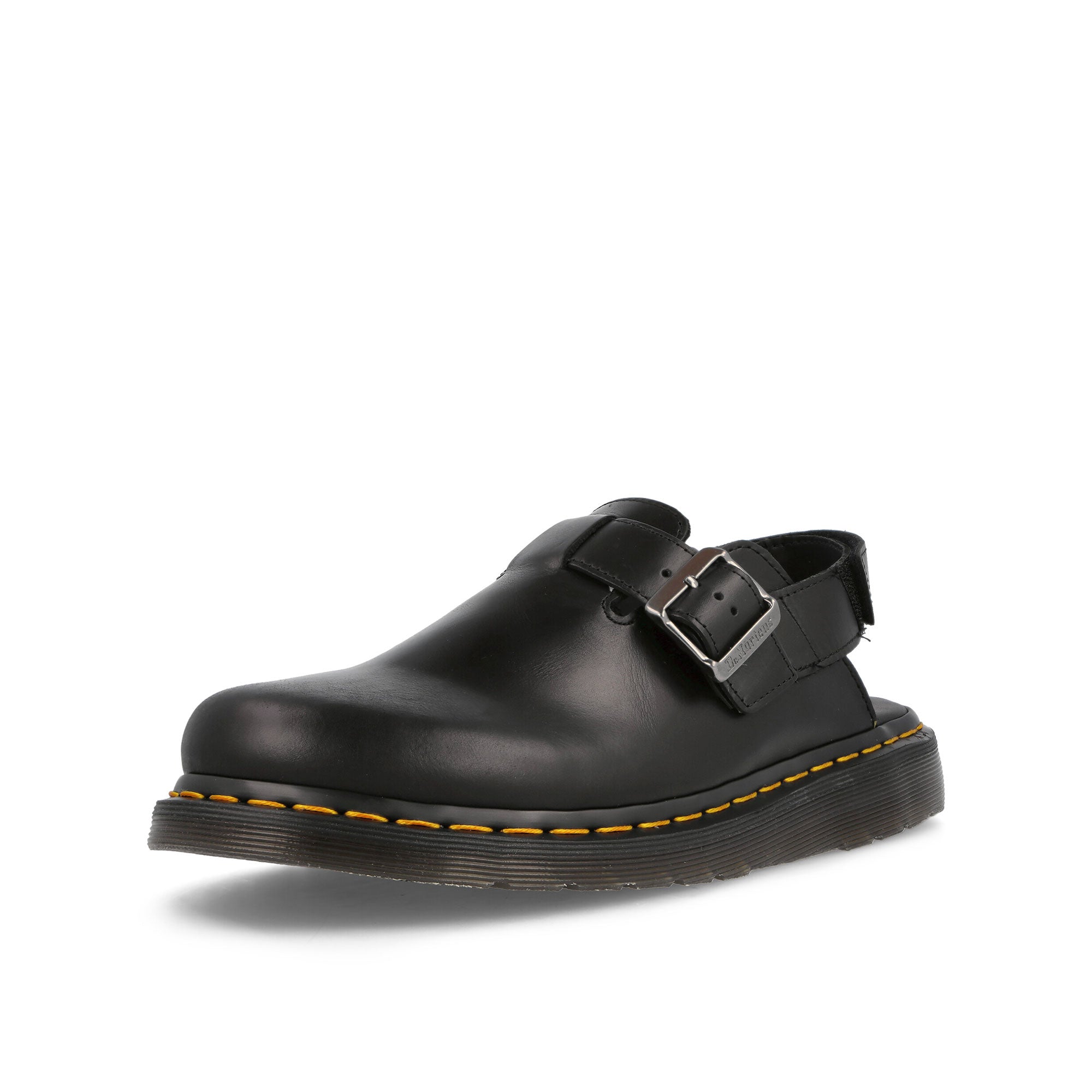 Dr. Martens Jorge II Slingback Black Brando Slides, Sandals & Slippers Close Up | Overkill