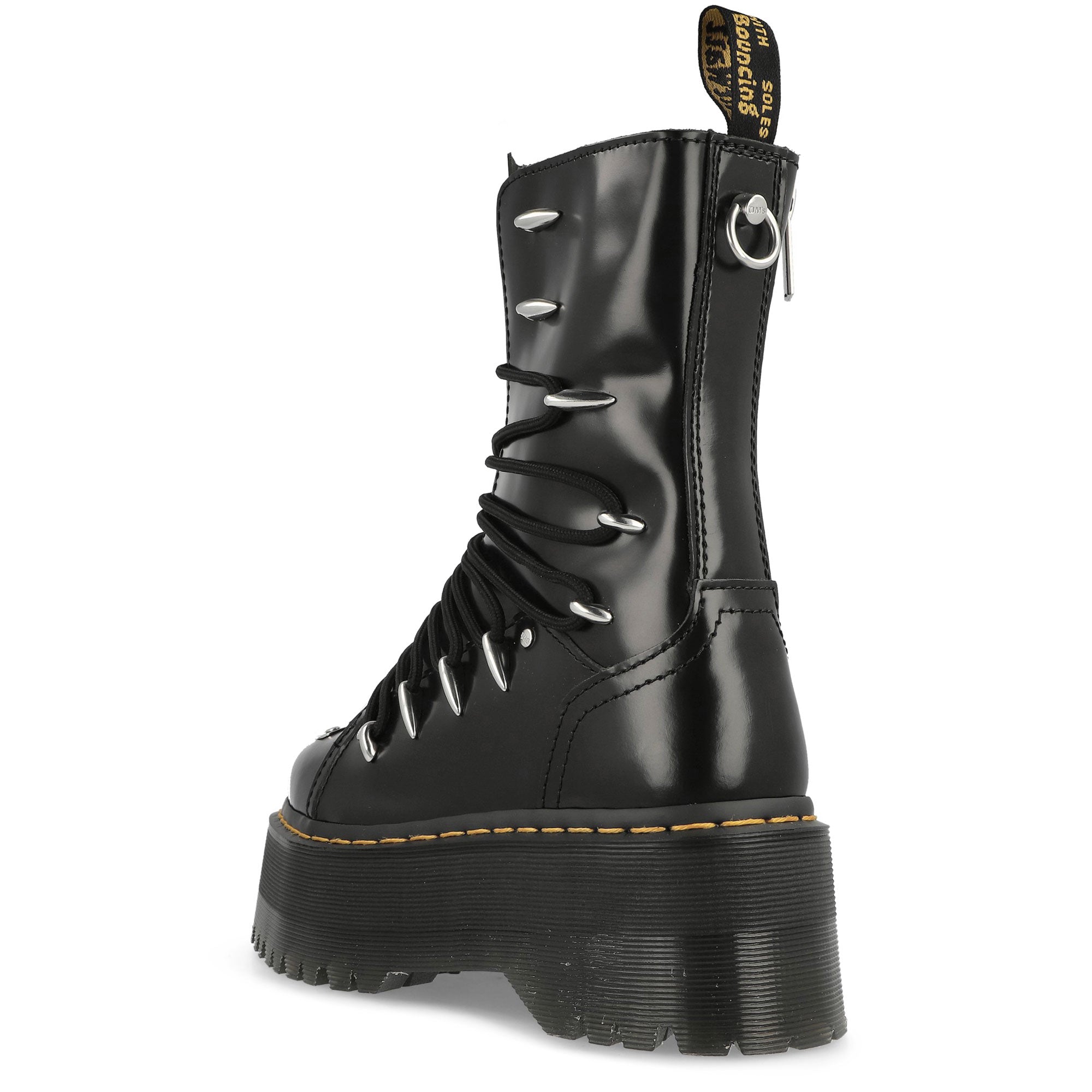 Dr. Martens Jadon Hi LTT Max Black Boots Material | Overkill
