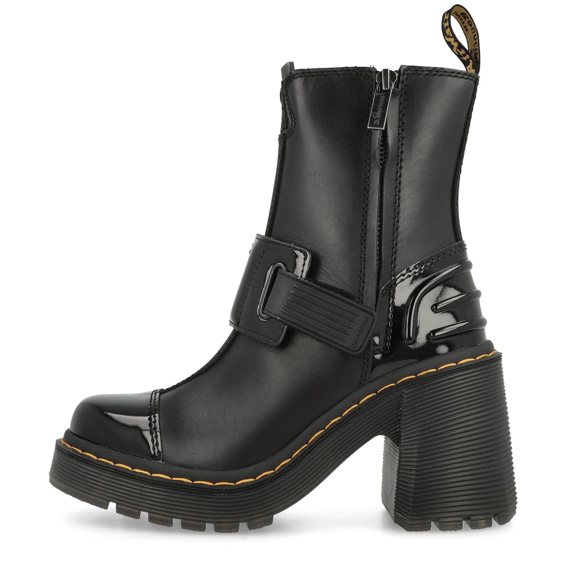 Dr. Martens Gaya Chelsea Boot Black Sendal + Soft Patent PU Boots 31012001 | Overkill