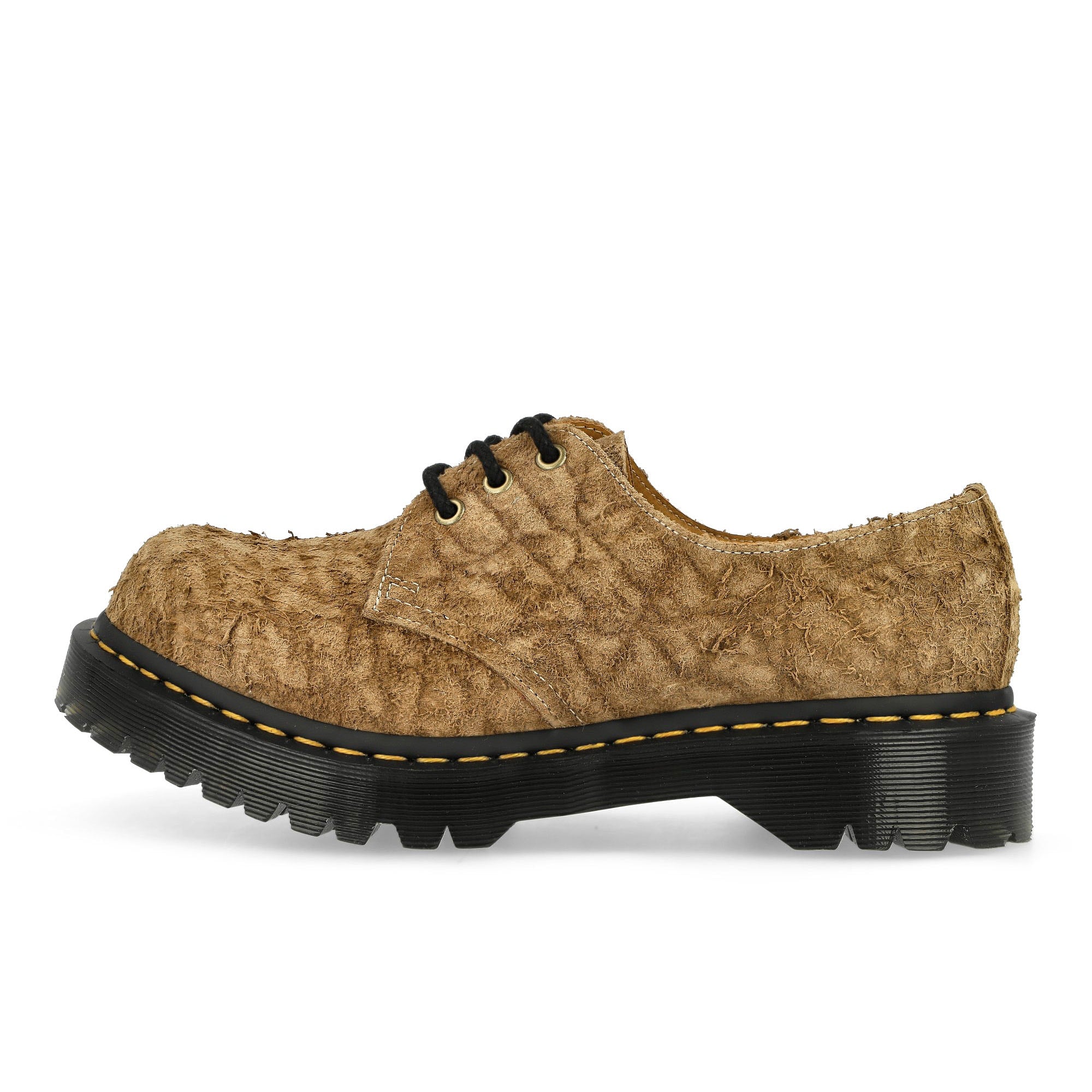 Dr. Martens 1461 Bex Emboss Suede Oxford Shoes Savannah Tan Heavy Emboss Hairy Suede Loafers & Lace ups 31488439 | Overkill