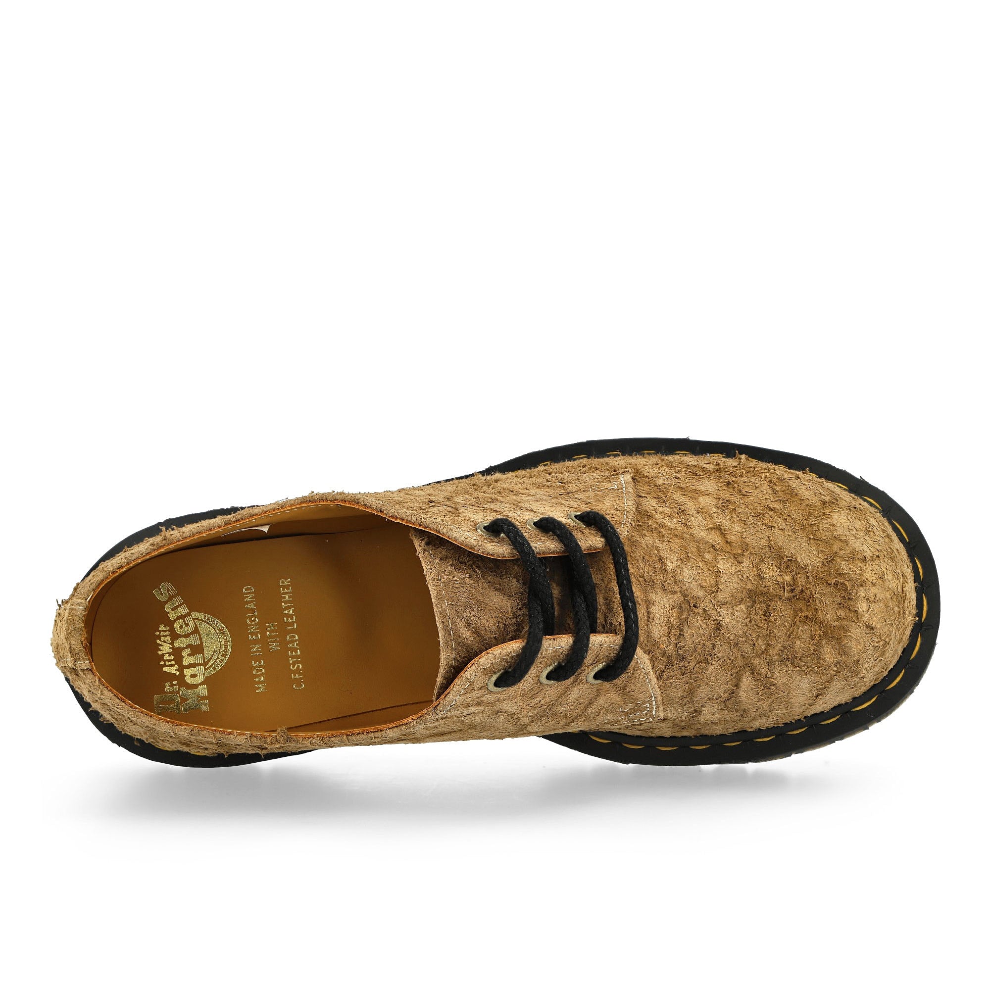 Dr. Martens 1461 Bex Emboss Suede Oxford Shoes Savannah Tan Heavy Emboss Hairy Suede Loafers & Lace ups Detailfoto | Overkill