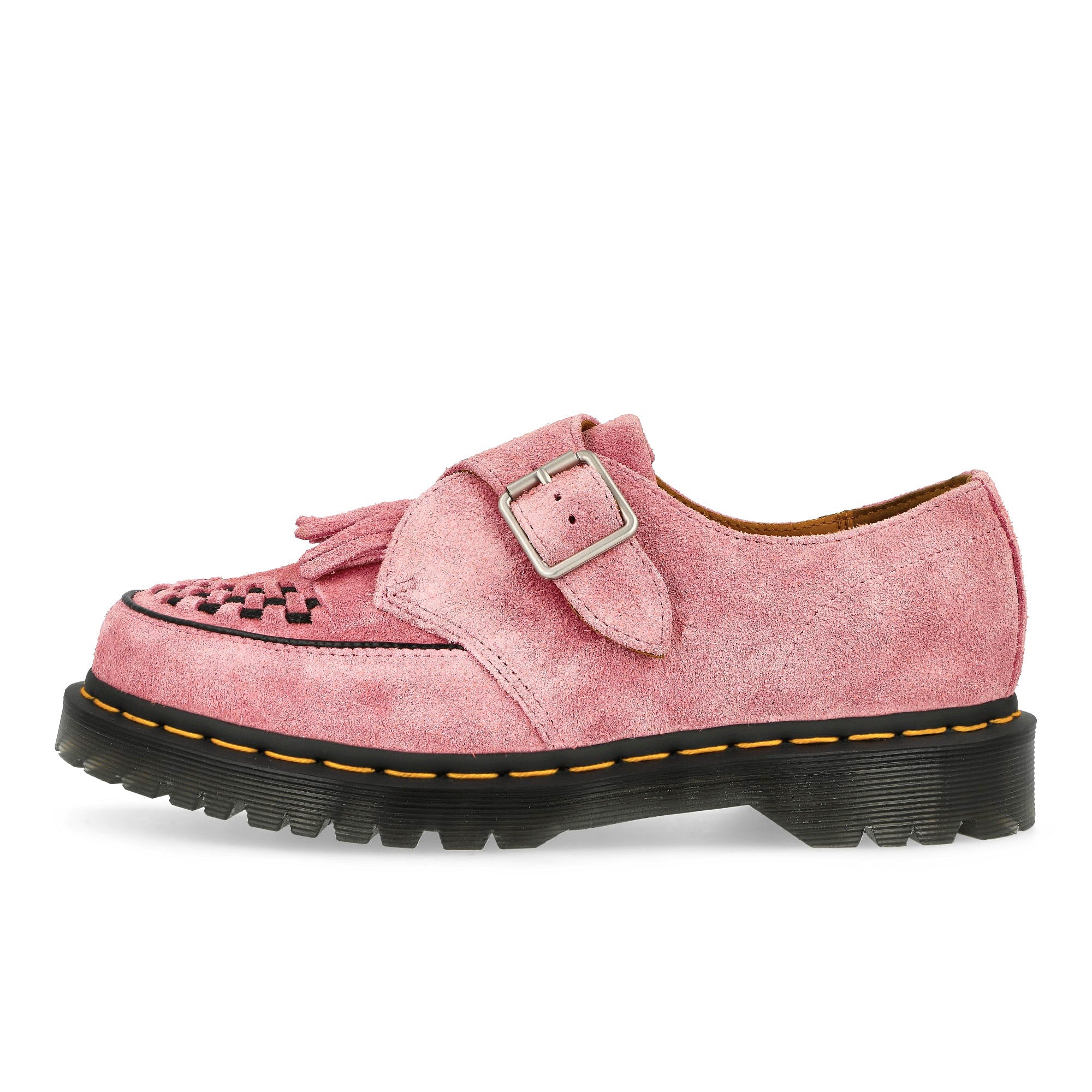 Dr. Martens Ramsey Monk KLT Creeper Fondant Pink Desert Oasis Suede Loafers & Lace ups 31501446 | Overkill