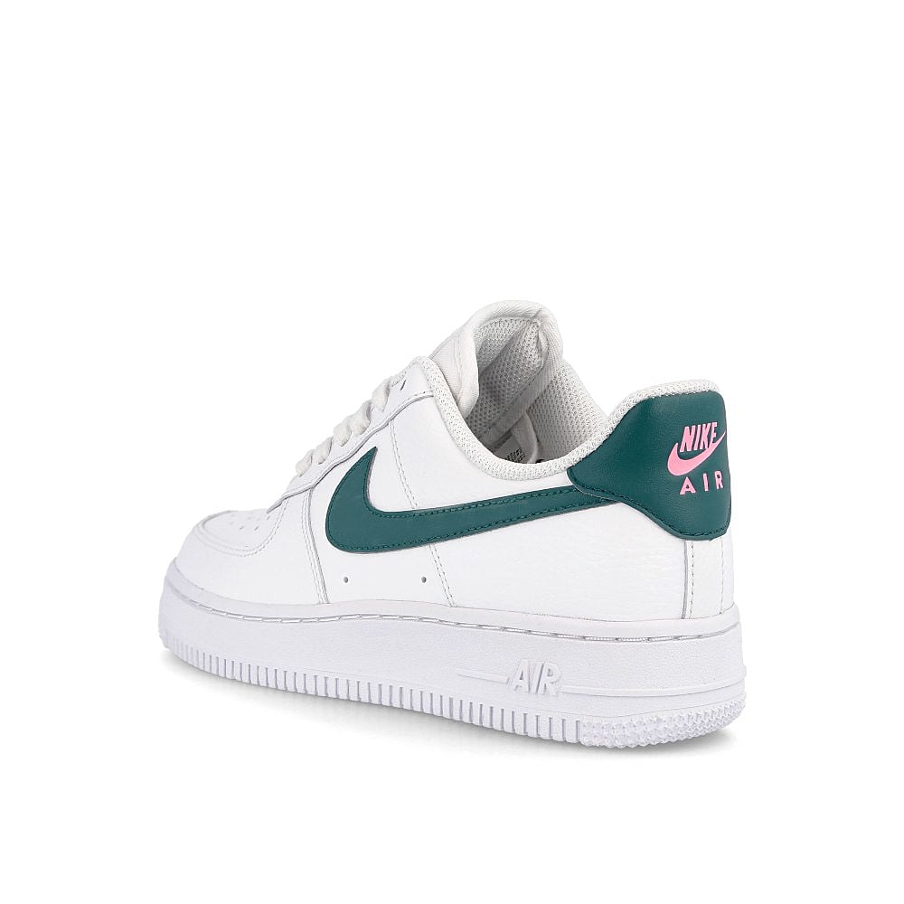 Nike wmns air force 1 07 White / Dark Teal Green - Sunset Pulse - White Close-up | Overkill