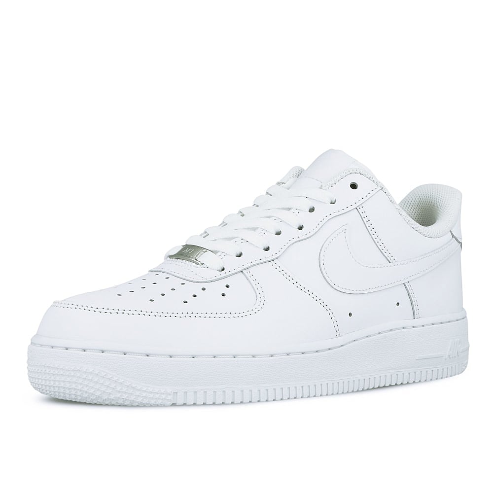 Nike air force 1 07 White / White Low Top Sneakers Close Up | Overkill