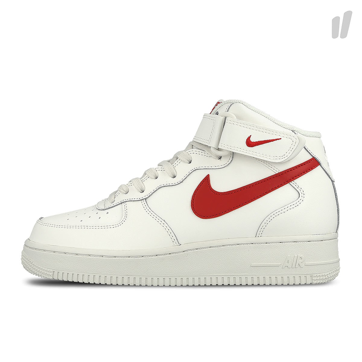 Nike air force 1 mid `07 Sail / University Red Mid Top Sneakers 315123 126 | Overkill