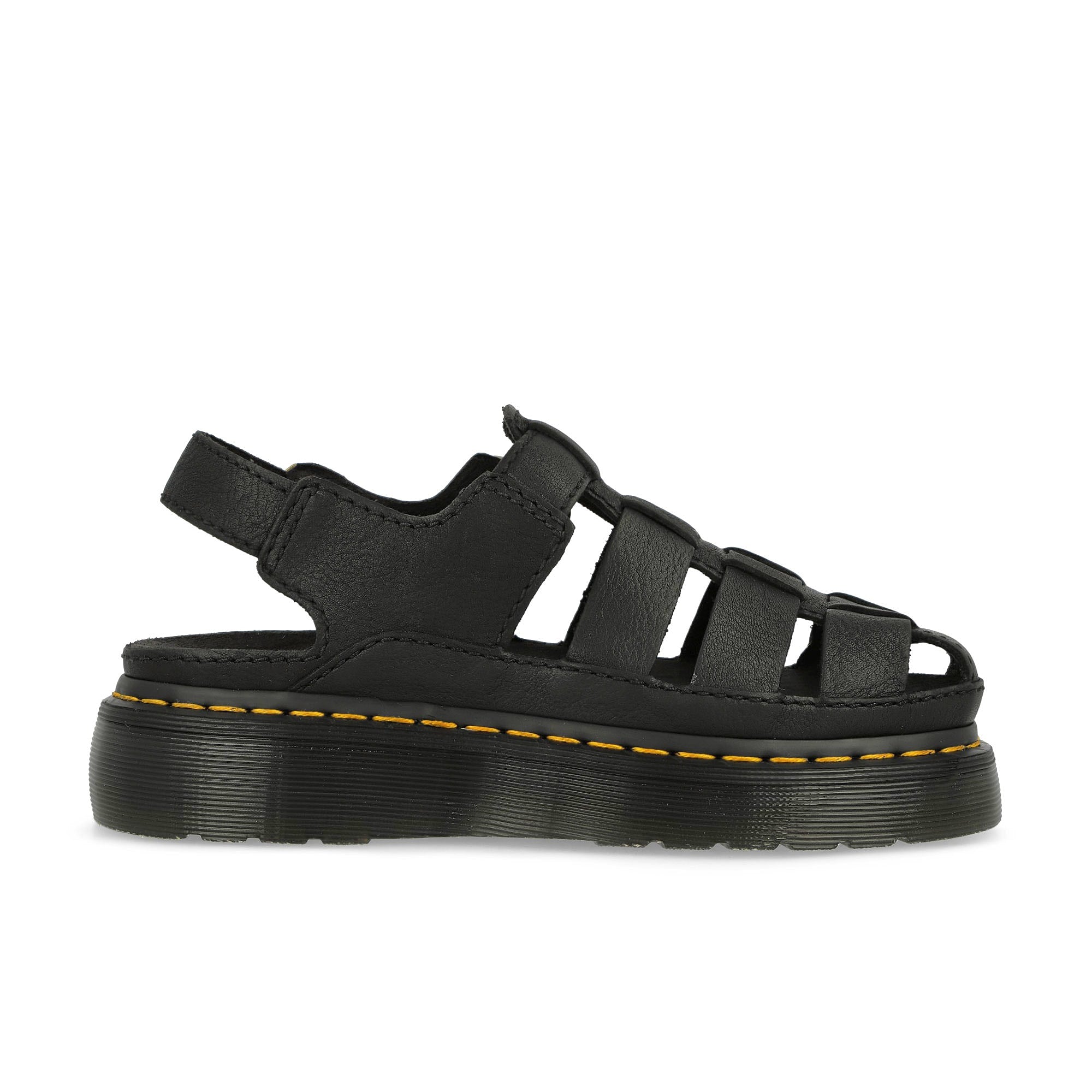 Dr. Martens Wrenlie Fisherman Sandals Black Grizzly Slides, Sandals & Slippers Silhouette | Overkill