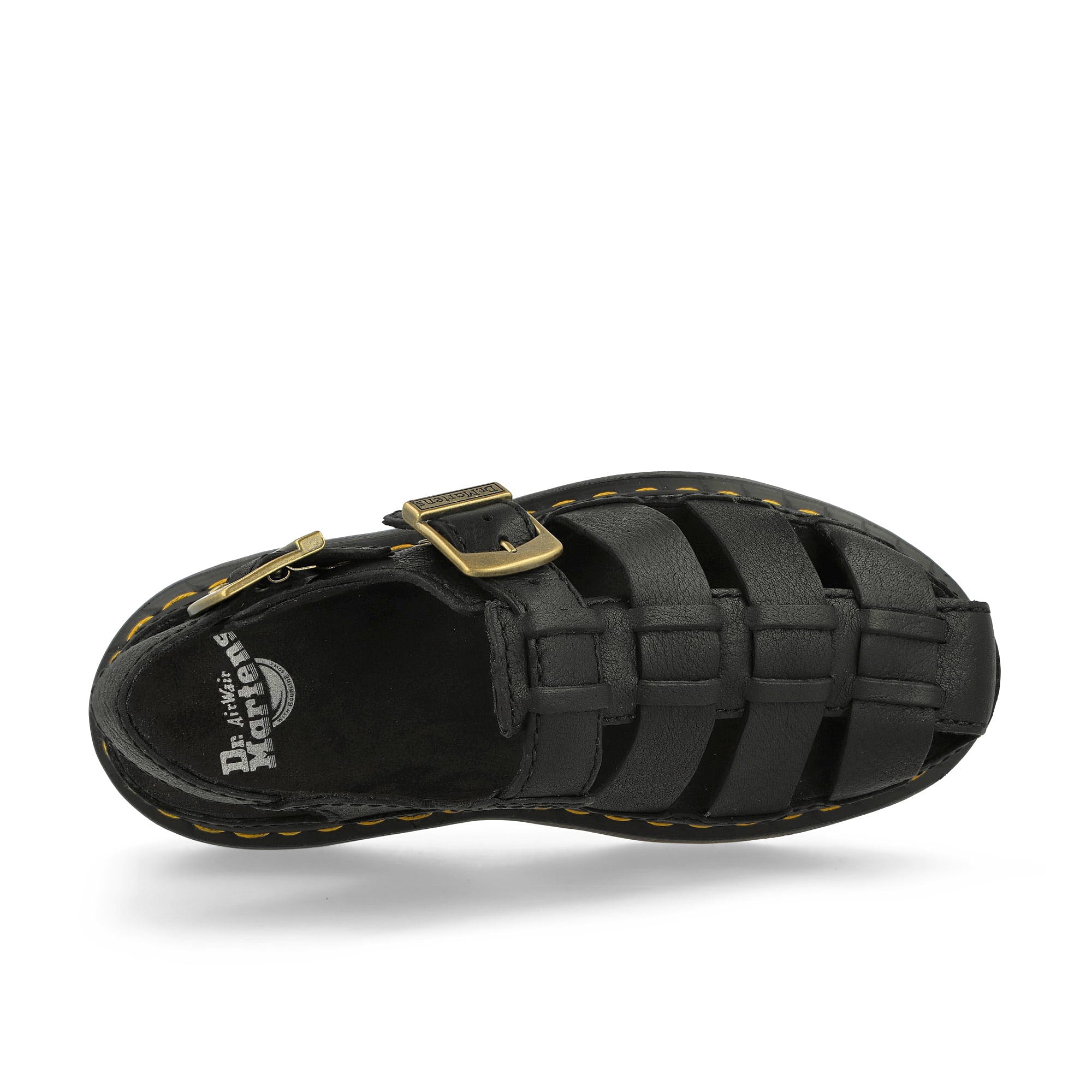 Dr. Martens Wrenlie Fisherman Sandals Black Grizzly Slides, Sandals & Slippers Detailfoto | Overkill