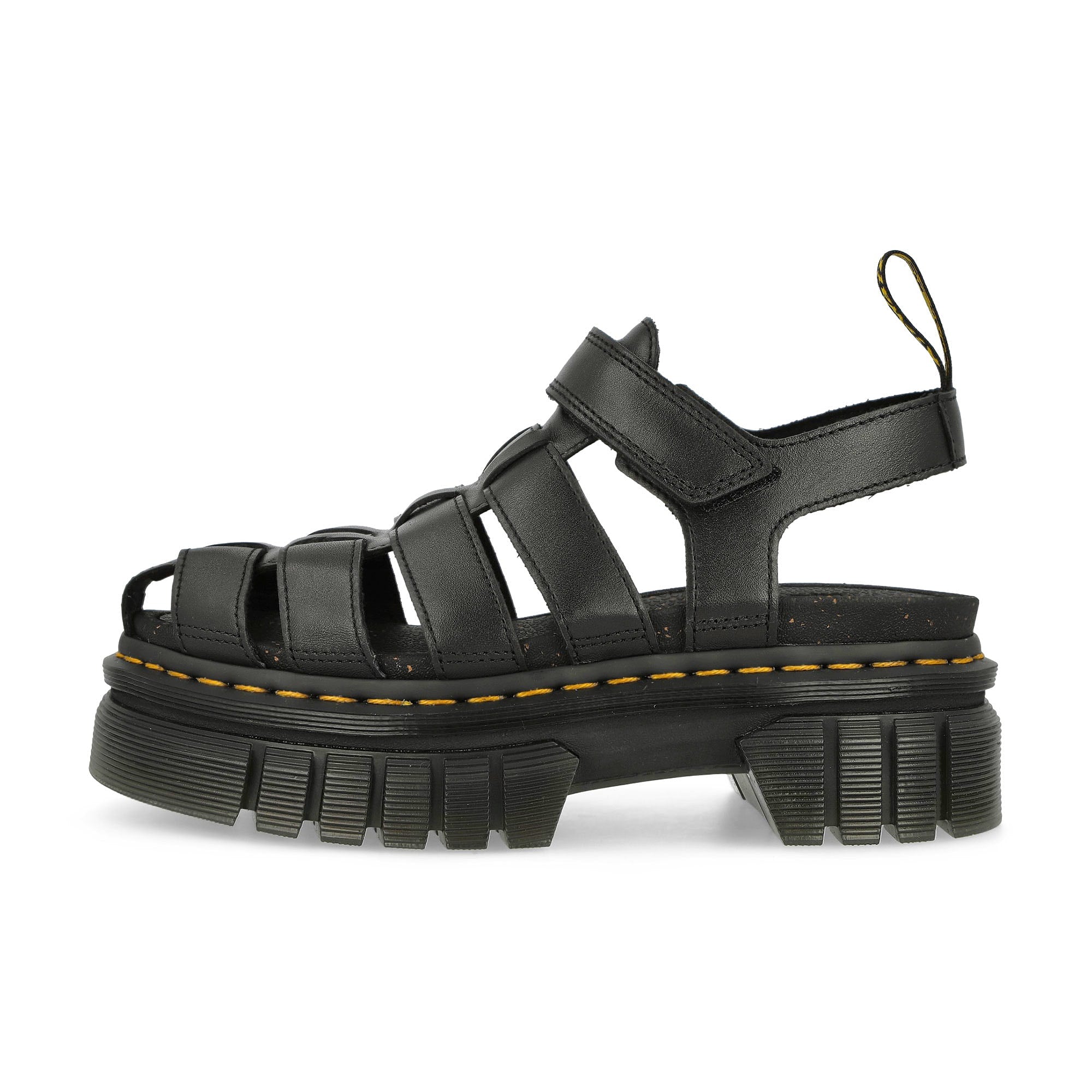 Dr. Martens Ricki Fisherman Sandals Black Nappa Lux Slides, Sandals & Slippers 31549001 | Overkill