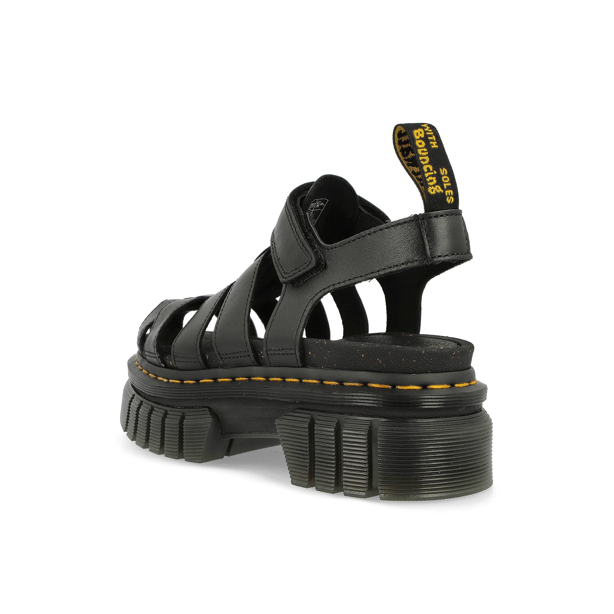 Dr. Martens Ricki Fisherman Sandals Black Nappa Lux Slides, Sandals & Slippers Material | Overkill