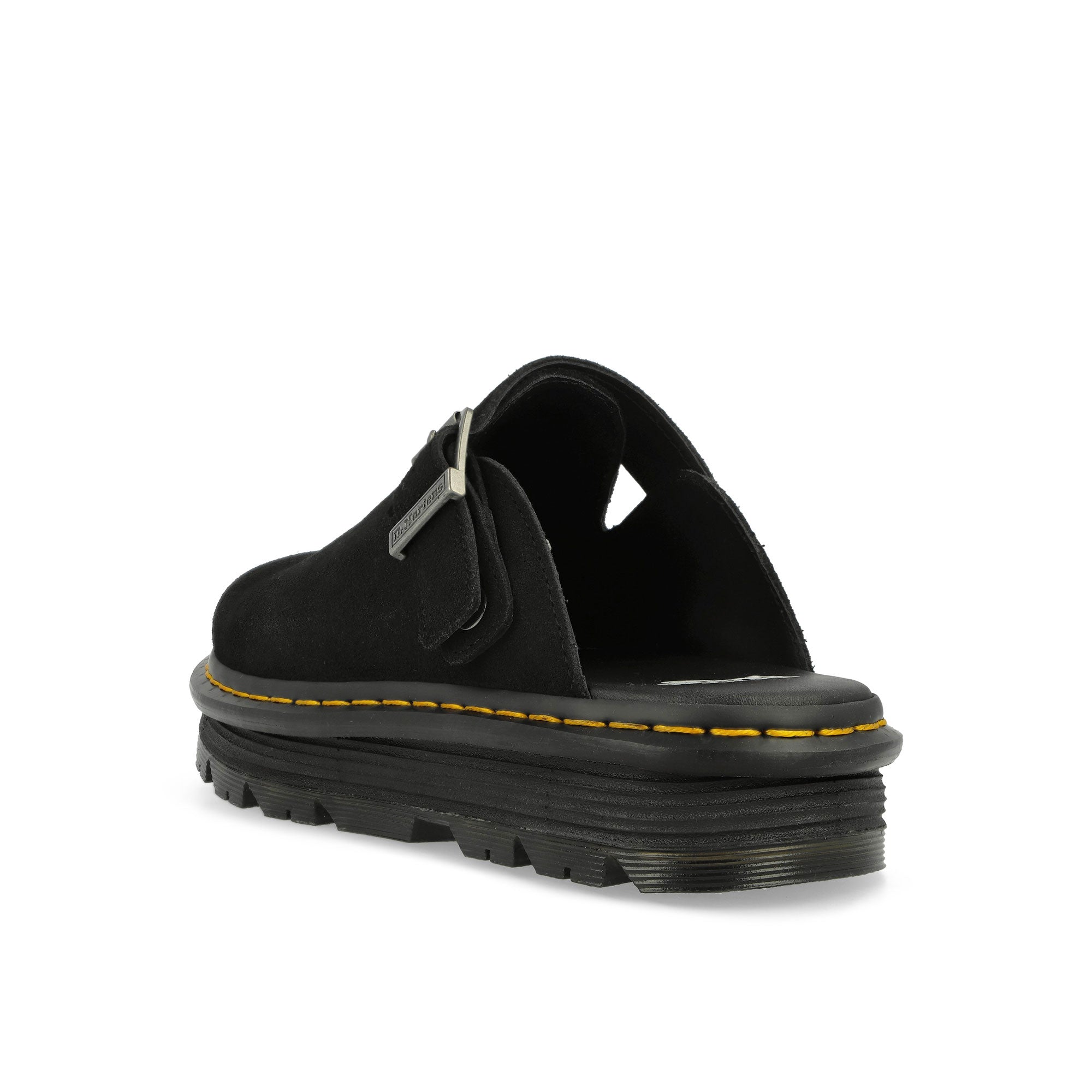 Dr. Martens Zebzag Mule Suede Black Slides, Sandals & Slippers Material | Overkill