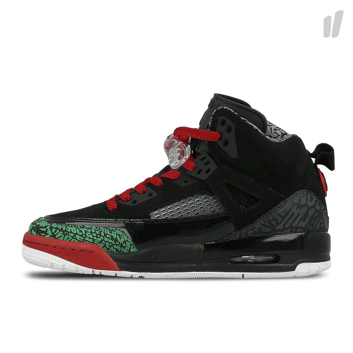 Jordan spizike bg Black / Varsity Red - Classic Green - White Sneakers 317321 026 | Overkill