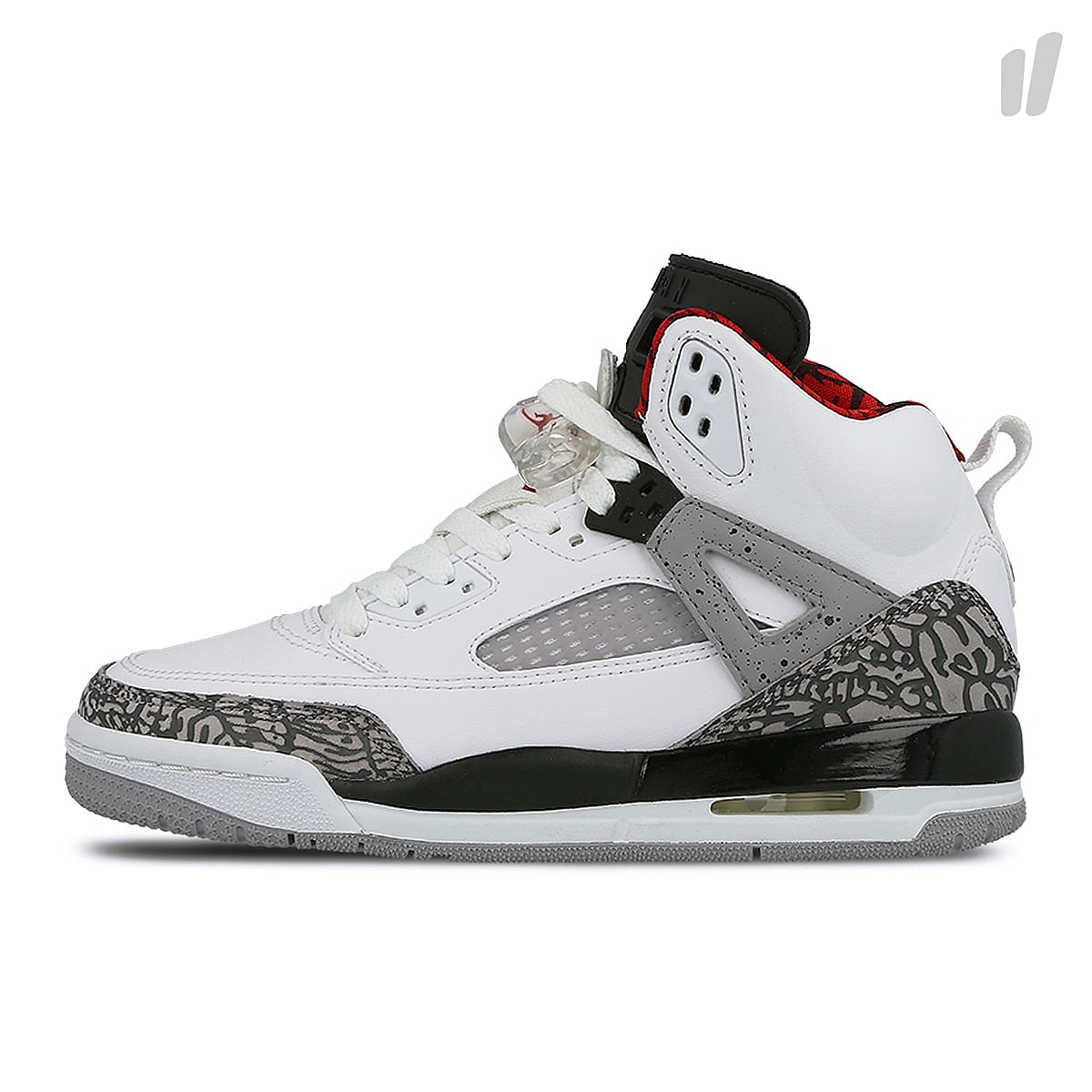 Jordan Air Jordan Spizike BG White-Varsity Red - Cement Grey - Black High Top Sneakers 317321 122 | Overkill