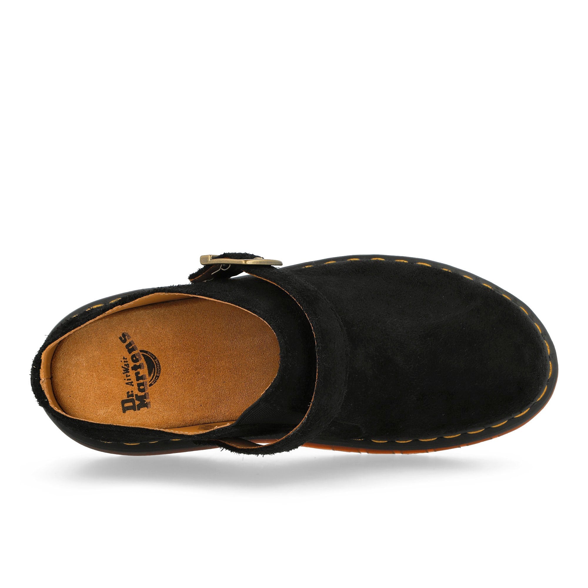 Dr. Martens Isham Mules Black Desert Oasis Suede Slides, Sandals & Slippers Detail View 1 | Overkill