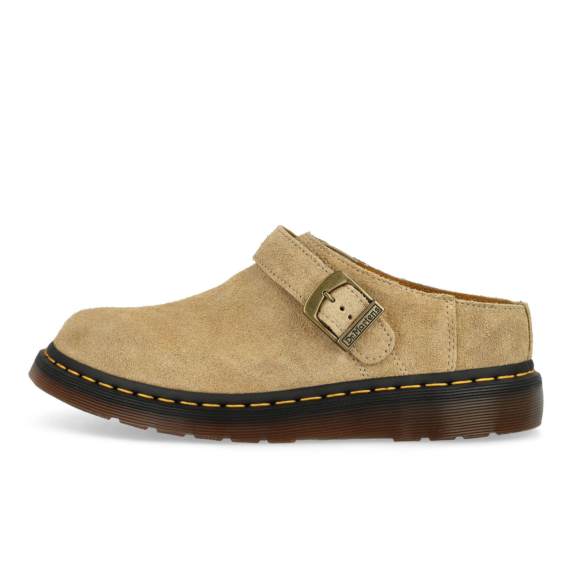 Dr. Martens Isham Mules Parchment Beige Desert Oasis Suede Slides, Sandals & Slippers 31734292 | Overkill