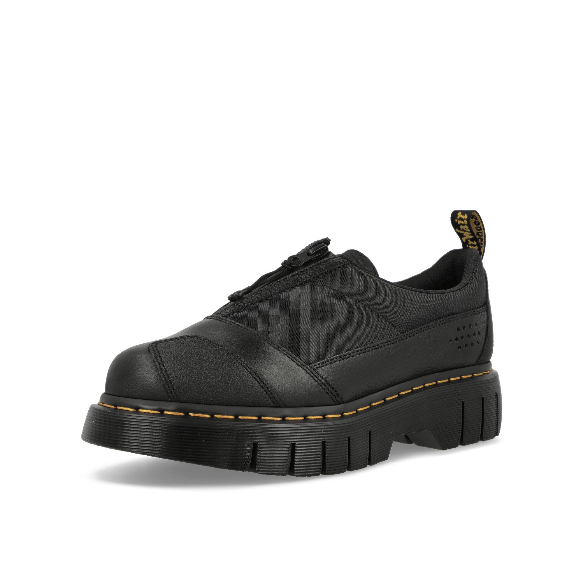 Dr. Martens 1461 Beta Clubwedge Black Loafers & Lace ups Close Up | Overkill