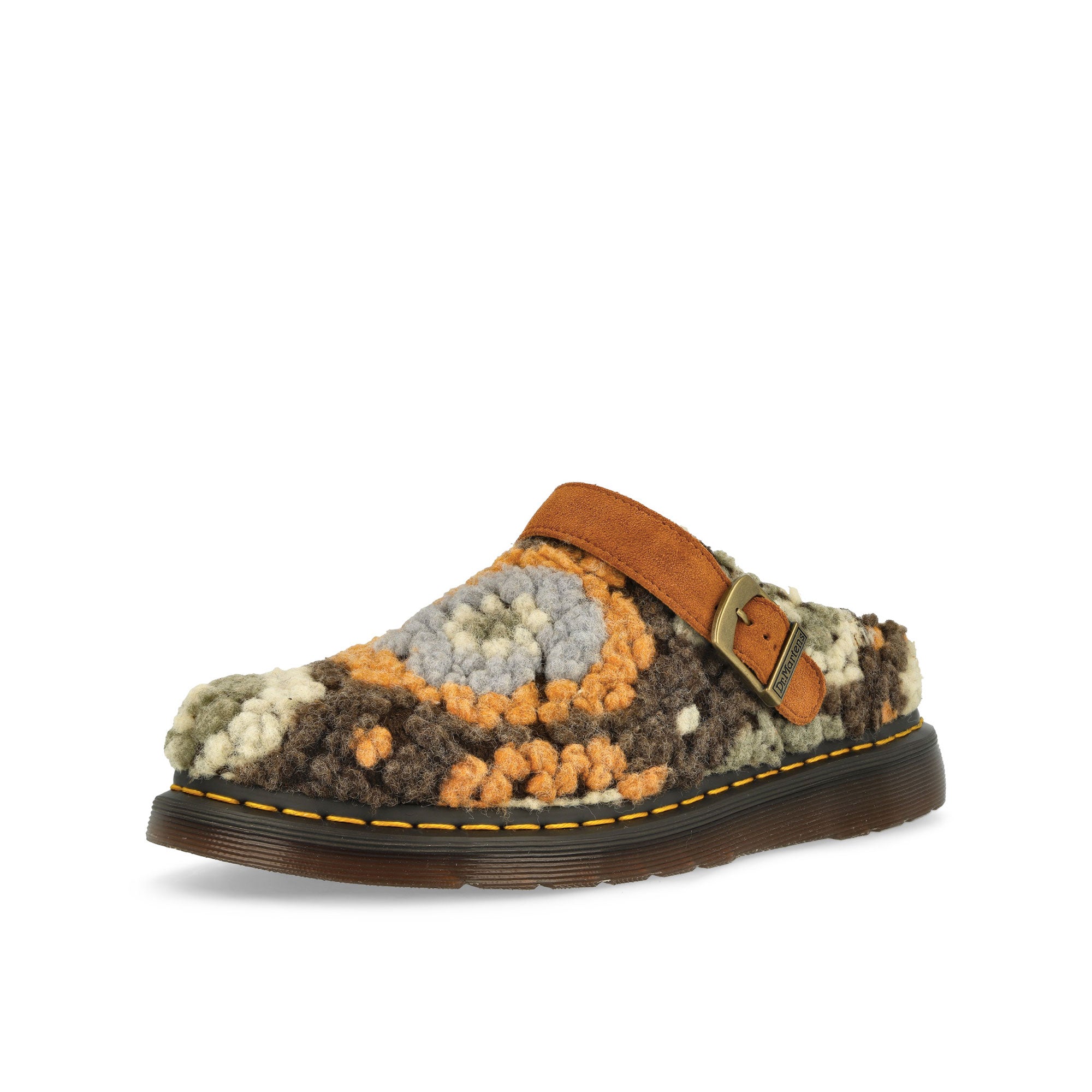 Dr. Martens Isham Mules Tan / Classic Tan Slides, Sandals & Slippers Close Up | Overkill