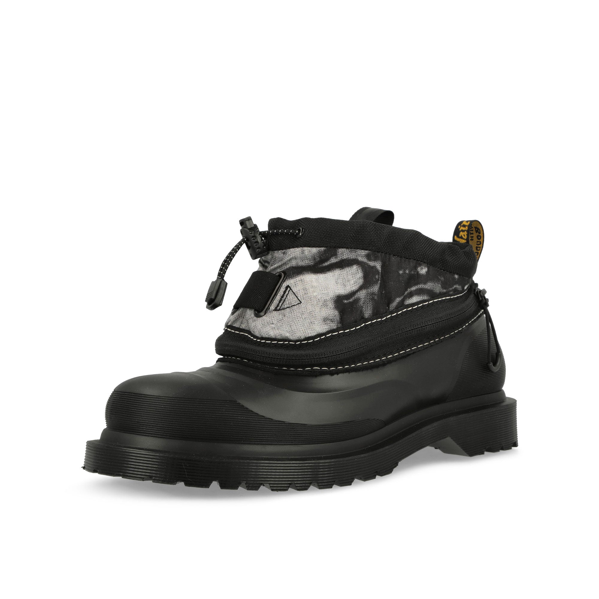 Dr. Martens 1461 Sub Shoe Black / White Mid Top Sneakers Close Up | Overkill
