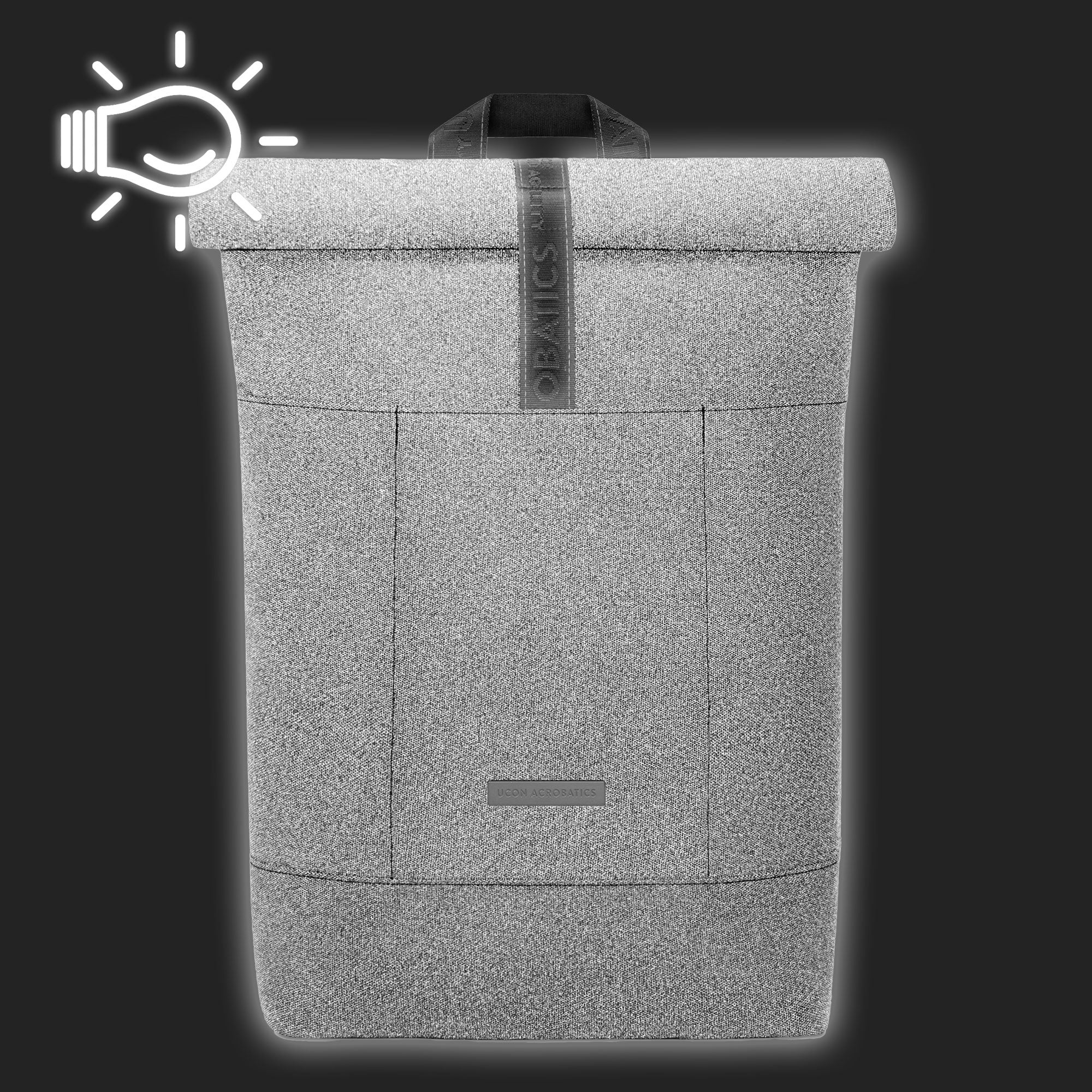 Ucon Acrobatics Hajo Medium Backpack Phantom Asphalt-Reflective Backpacks Close-up | Overkill