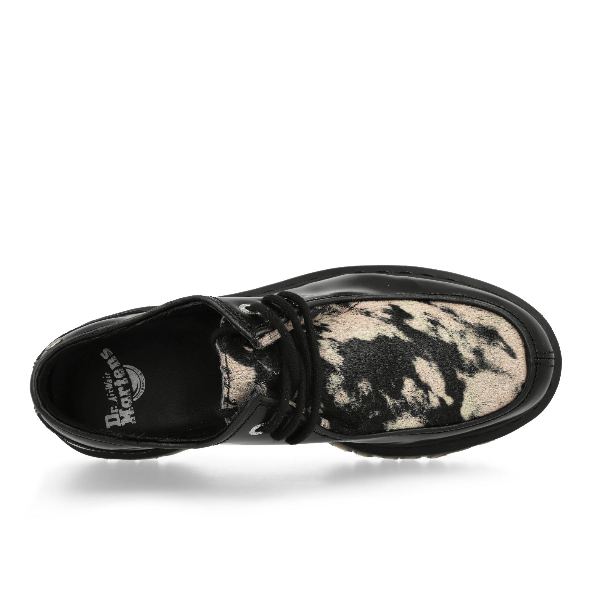 Dr. Martens Zeffir 3i Black + Beige Buttero + Hair On Loafers & Lace ups Detail View 1 | Overkill