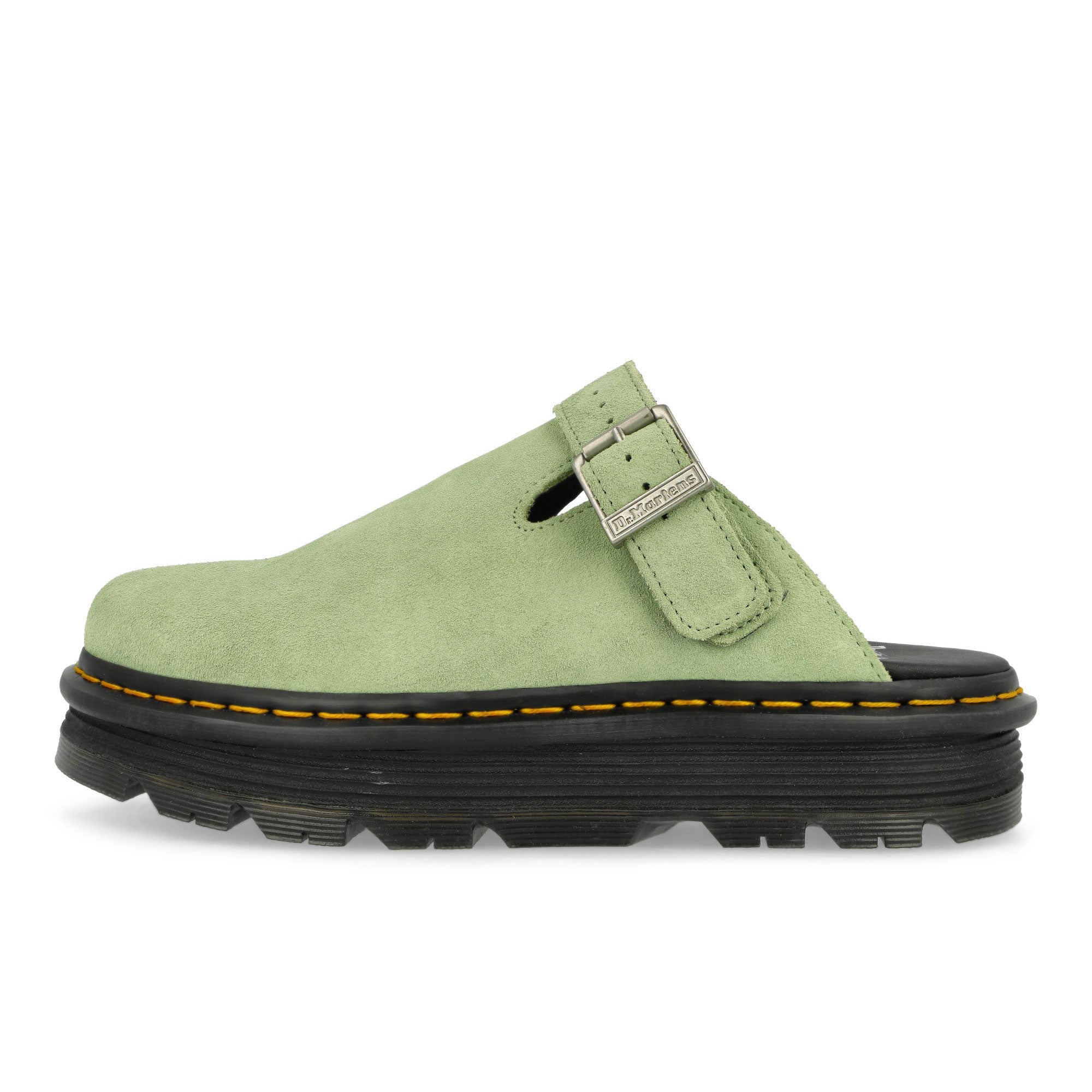 Dr. Martens Zebzag Mule Suede Sage Green Slides, Sandals & Slippers 31937300 | Overkill
