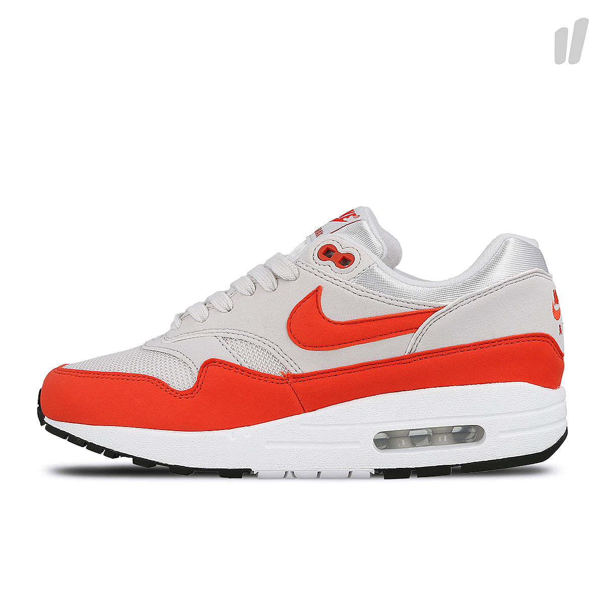 Nike wmns air max 1 Vast Grey-Habanero Red Low Top Sneakers 319986 035 | Overkill