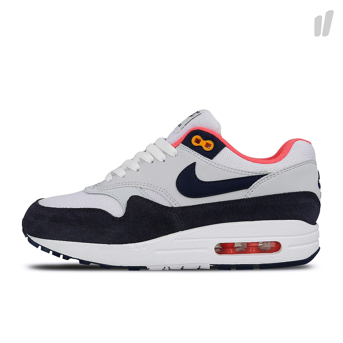 Nike wmns air max 1 White-Midnight Navy Low Top Sneakers 319986 116 | Overkill
