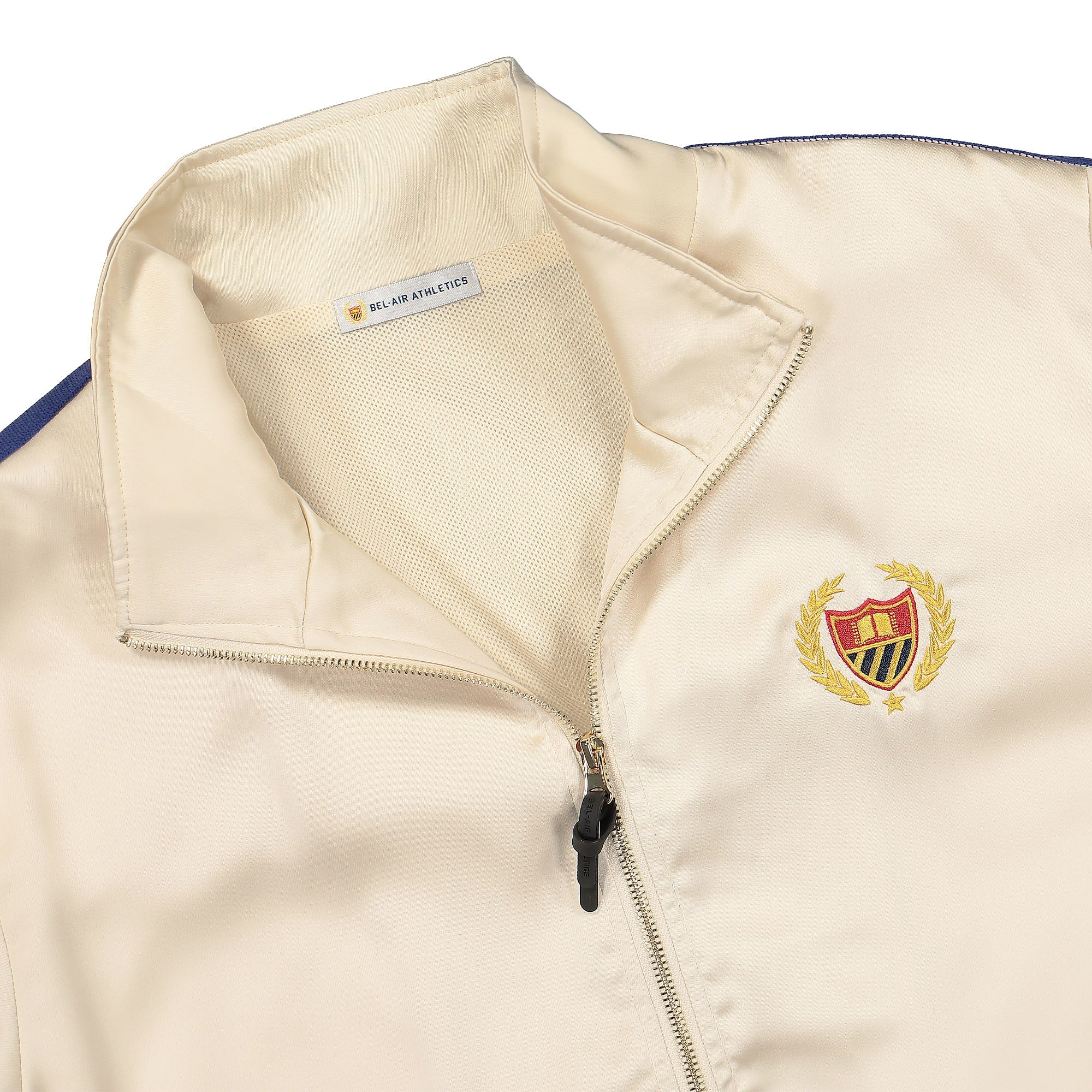 Bel-Air Athletics Academy Track Jacket Notebook White Track Jackets Close-up | Overkill
