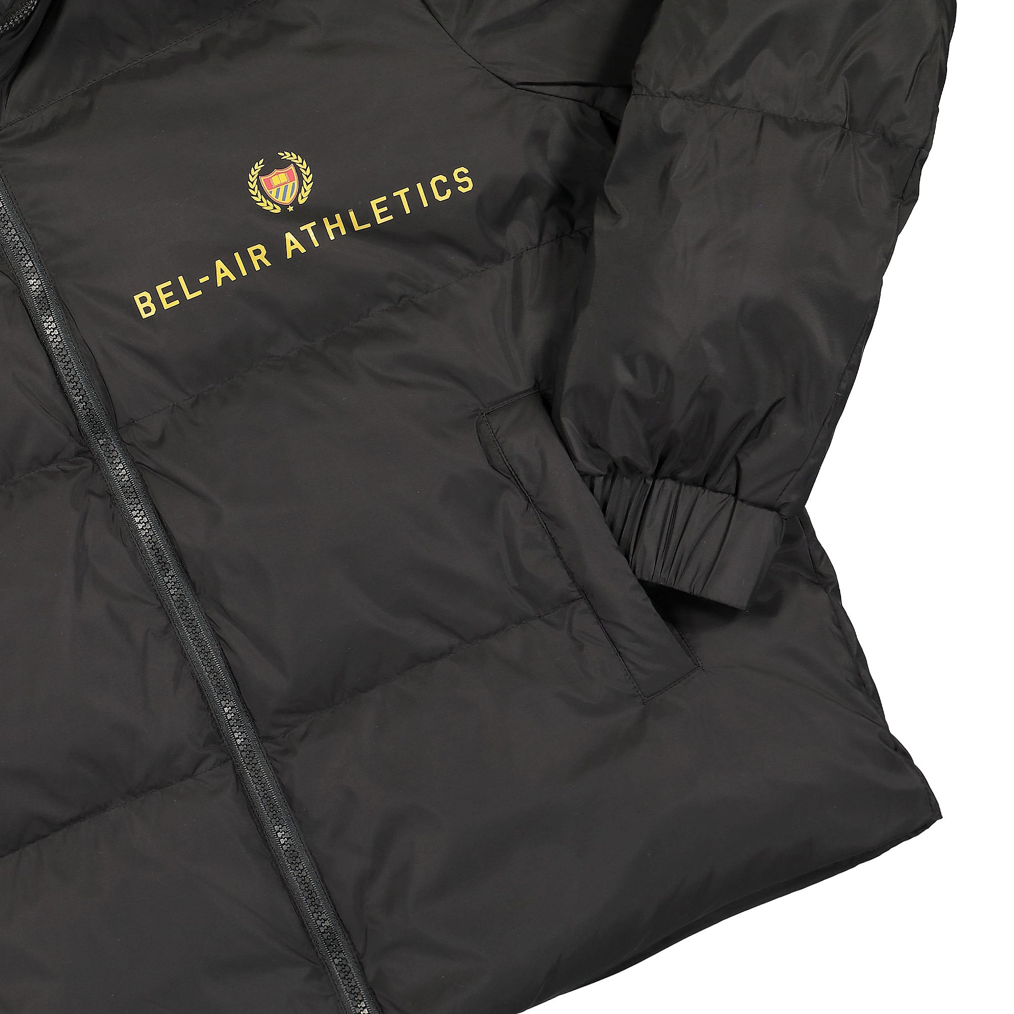 Bel-Air Athletics Academy Solid Puffer Jacket Vintage Black Puffer Jackets Detailfoto | Overkill