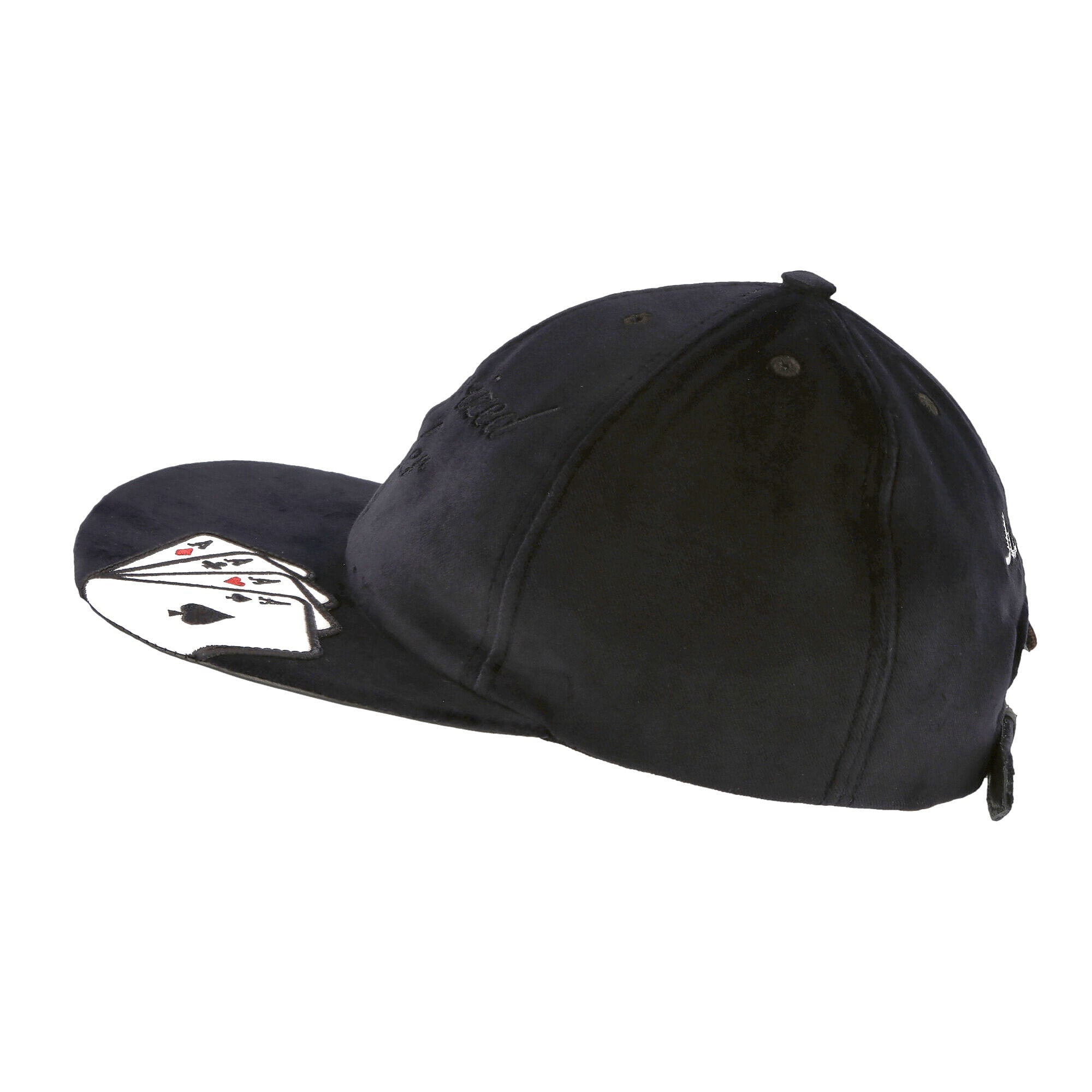 Just Don Plain Velvet Hat Black Caps Material | Overkill