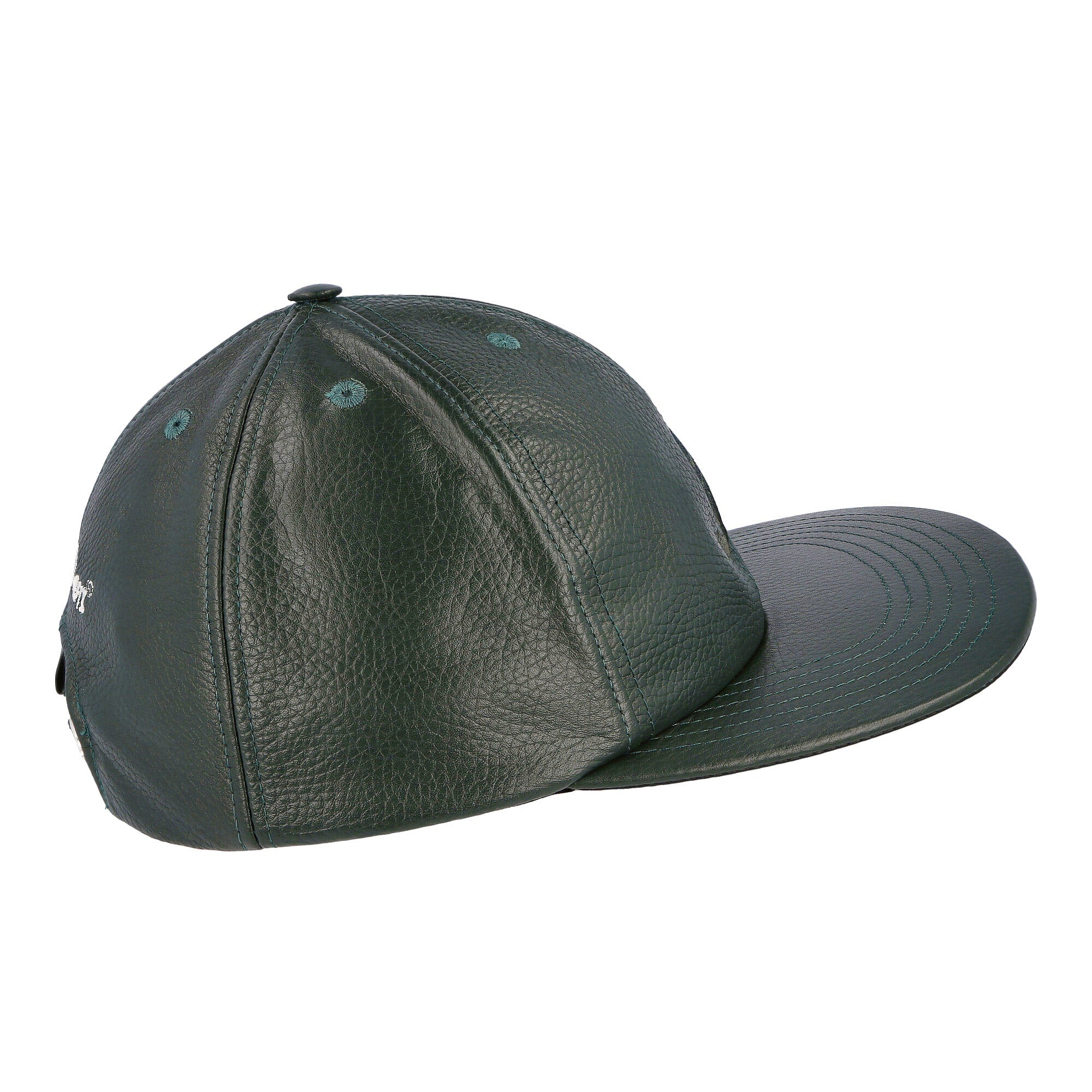 Just Don Leather Cap Green Caps Close-up | Overkill