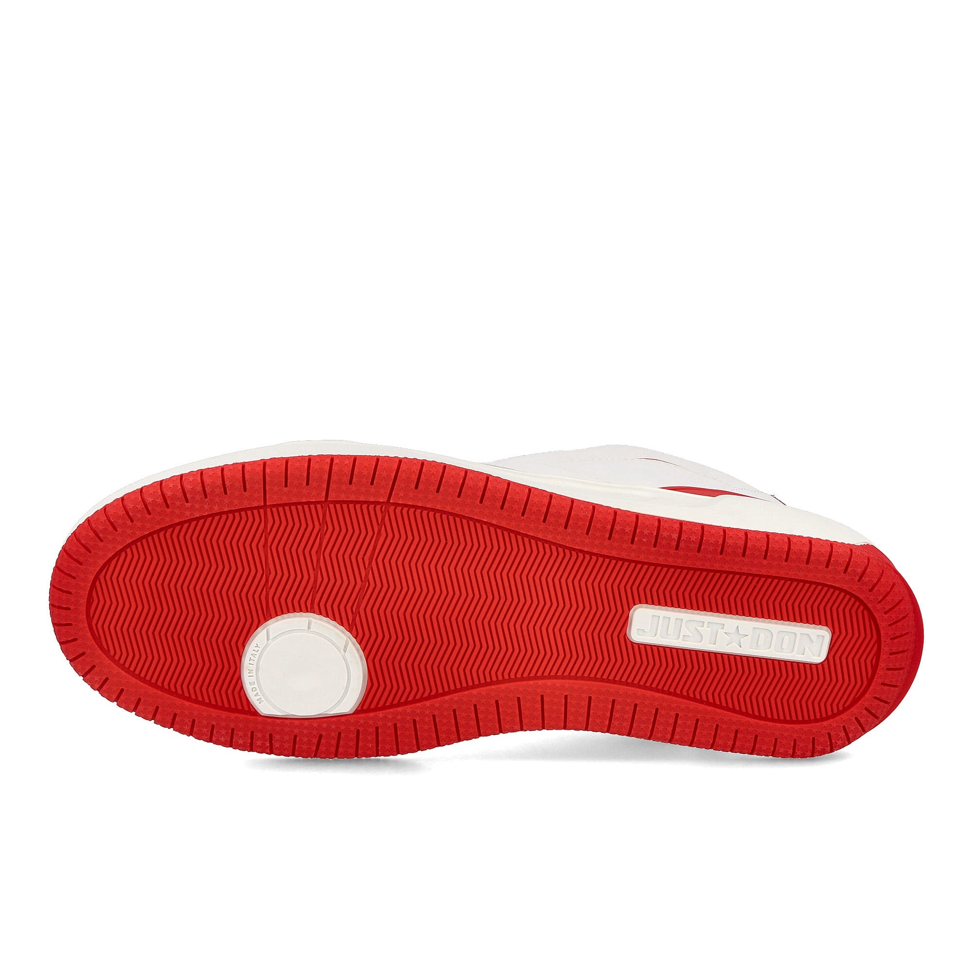 Just Don courtside lo White-Red Sneakers Detail View 1 | Overkill