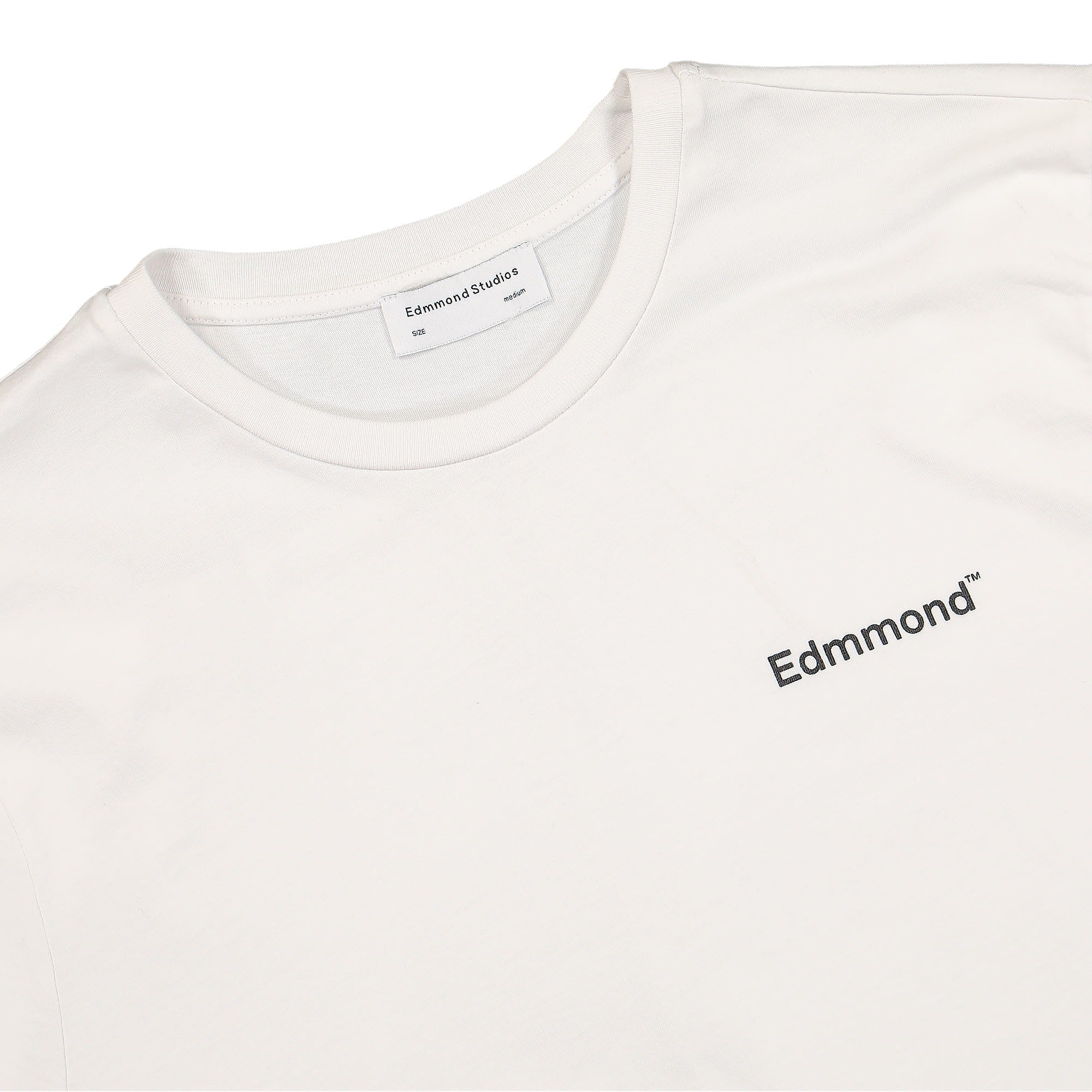 Edmmond Studios Olson T-Shirt Plain White T-Shirts Close-up | Overkill