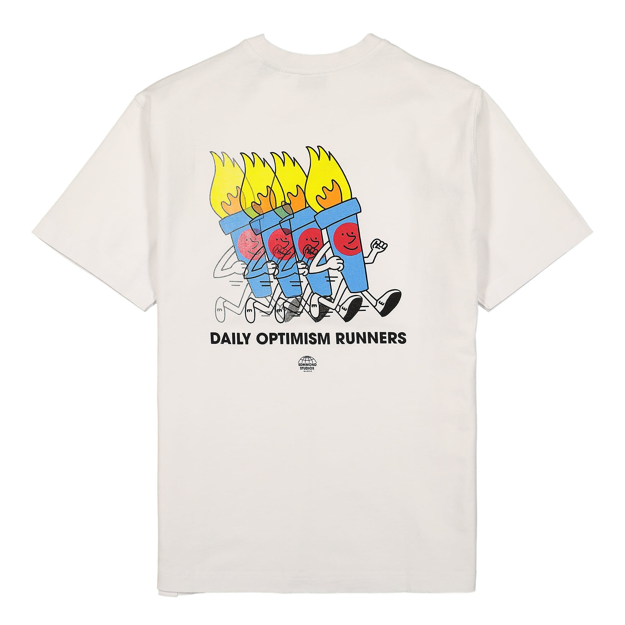 Edmmond Studios Daily Optimism T-Shirt Plain White T-Shirts Material | Overkill