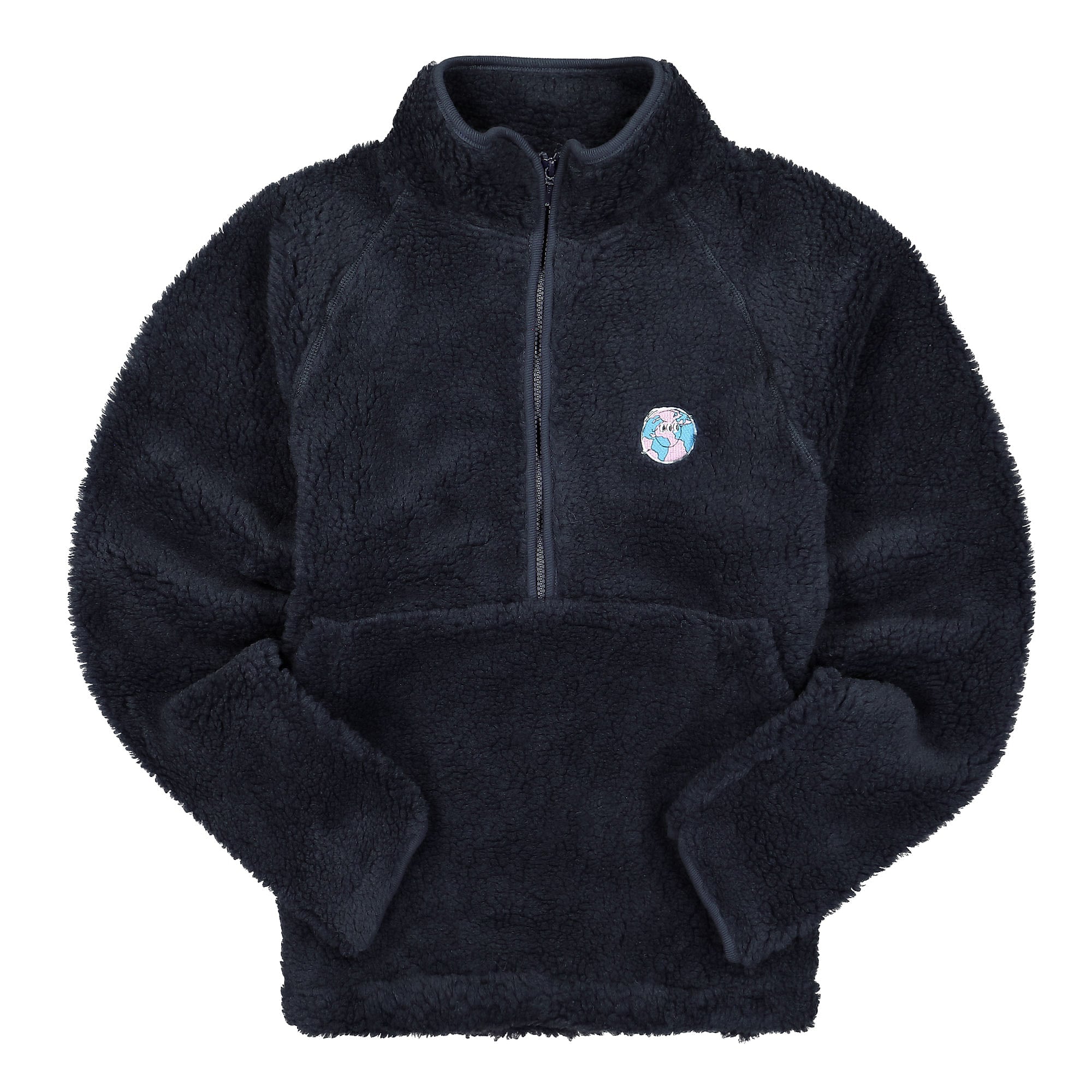 Edmmond Studios Fleece Pullover Plain Navy Sweatshirts 321-40-39590 | Overkill