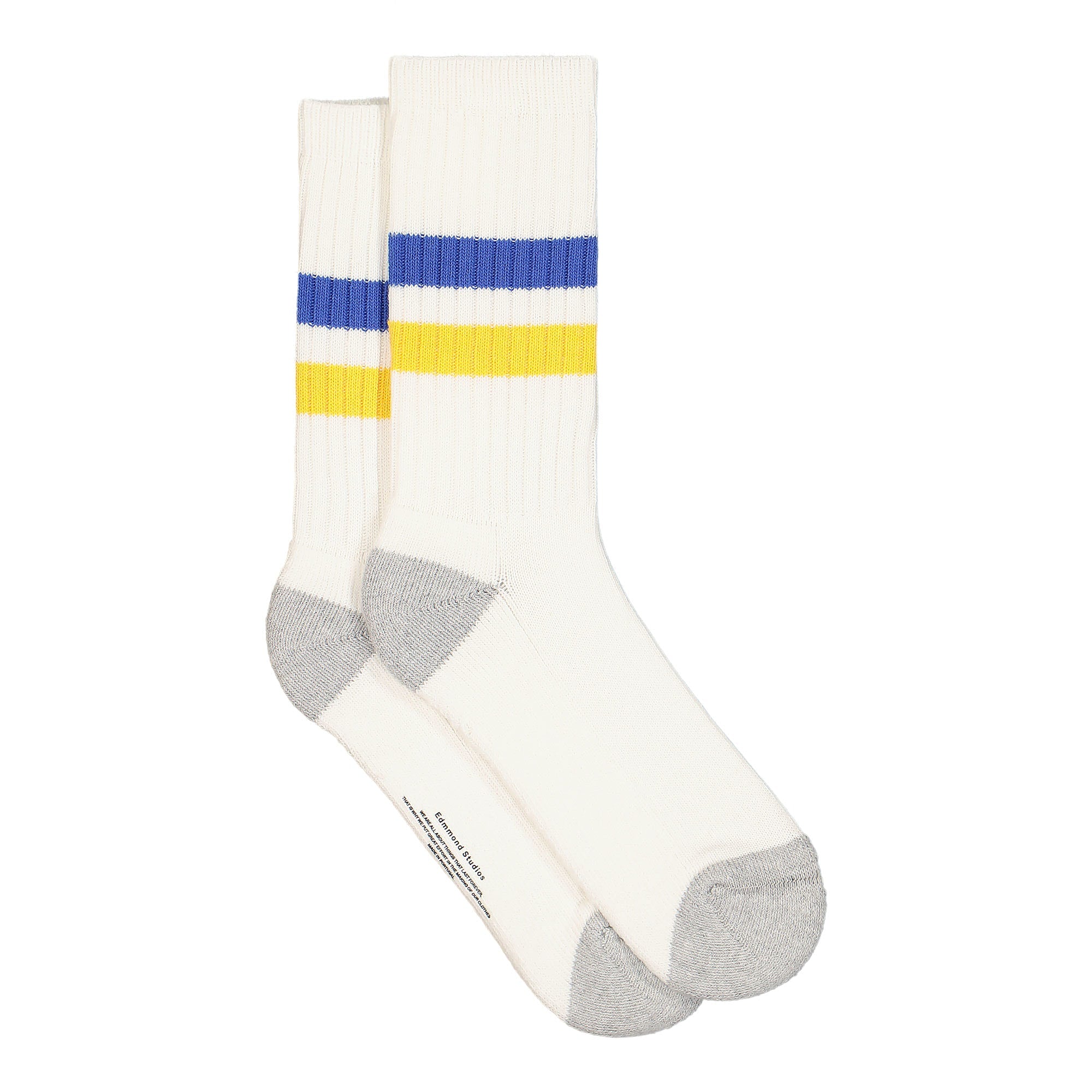 Edmmond Studios Daily Optimism Socks Plain White Socks Material | Overkill
