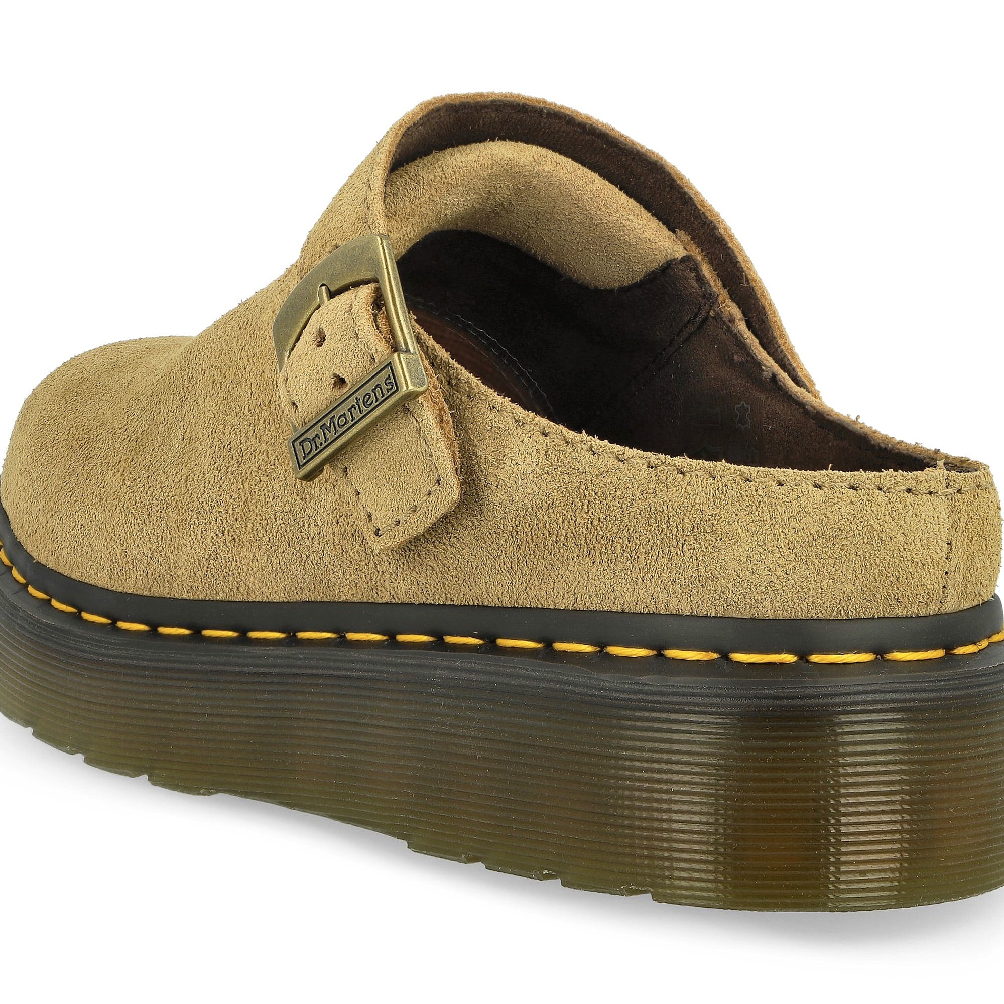 Dr. Martens Laketen Mules Savannah Tan Bronx Suede Slides, Sandals & Slippers Detailfoto | Overkill