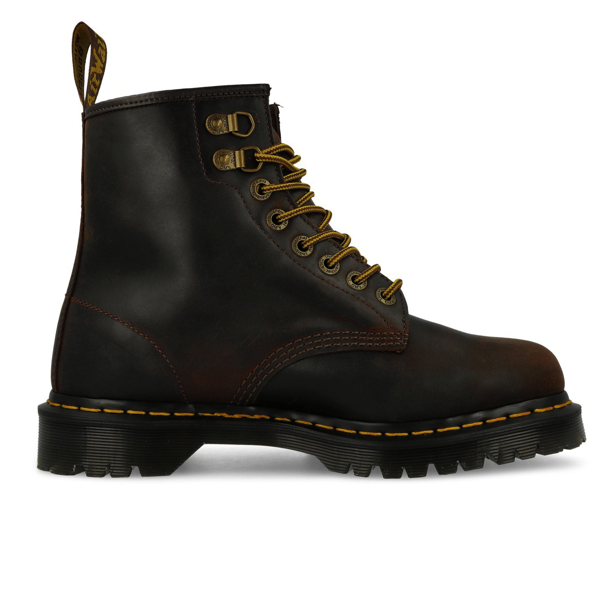 Dr. Martens 1460 Waxed Full Grain Chestnut Brown Boots Silhouette | Overkill