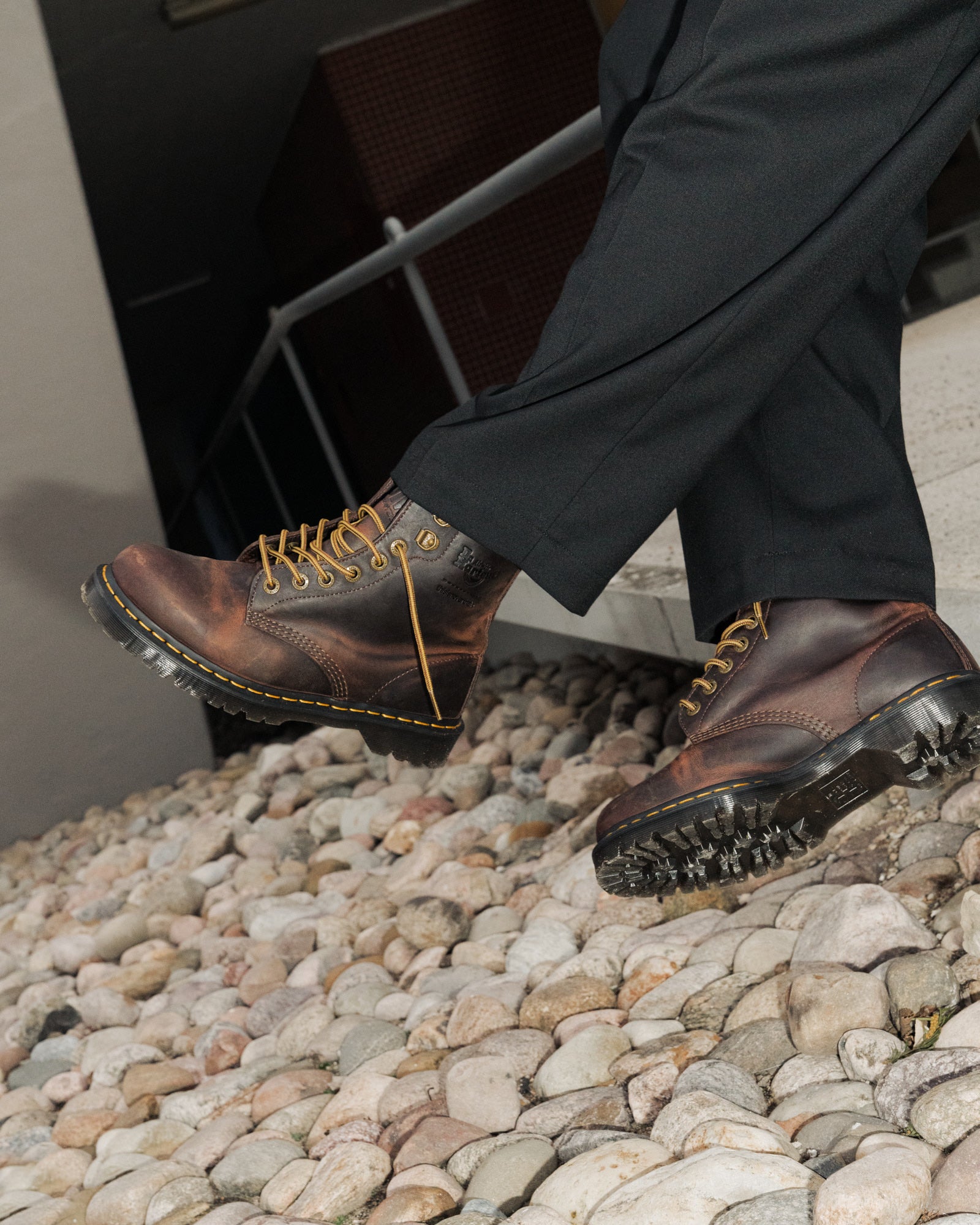 Dr. Martens 1460 Waxed Full Grain Chestnut Brown Boots Material | Overkill