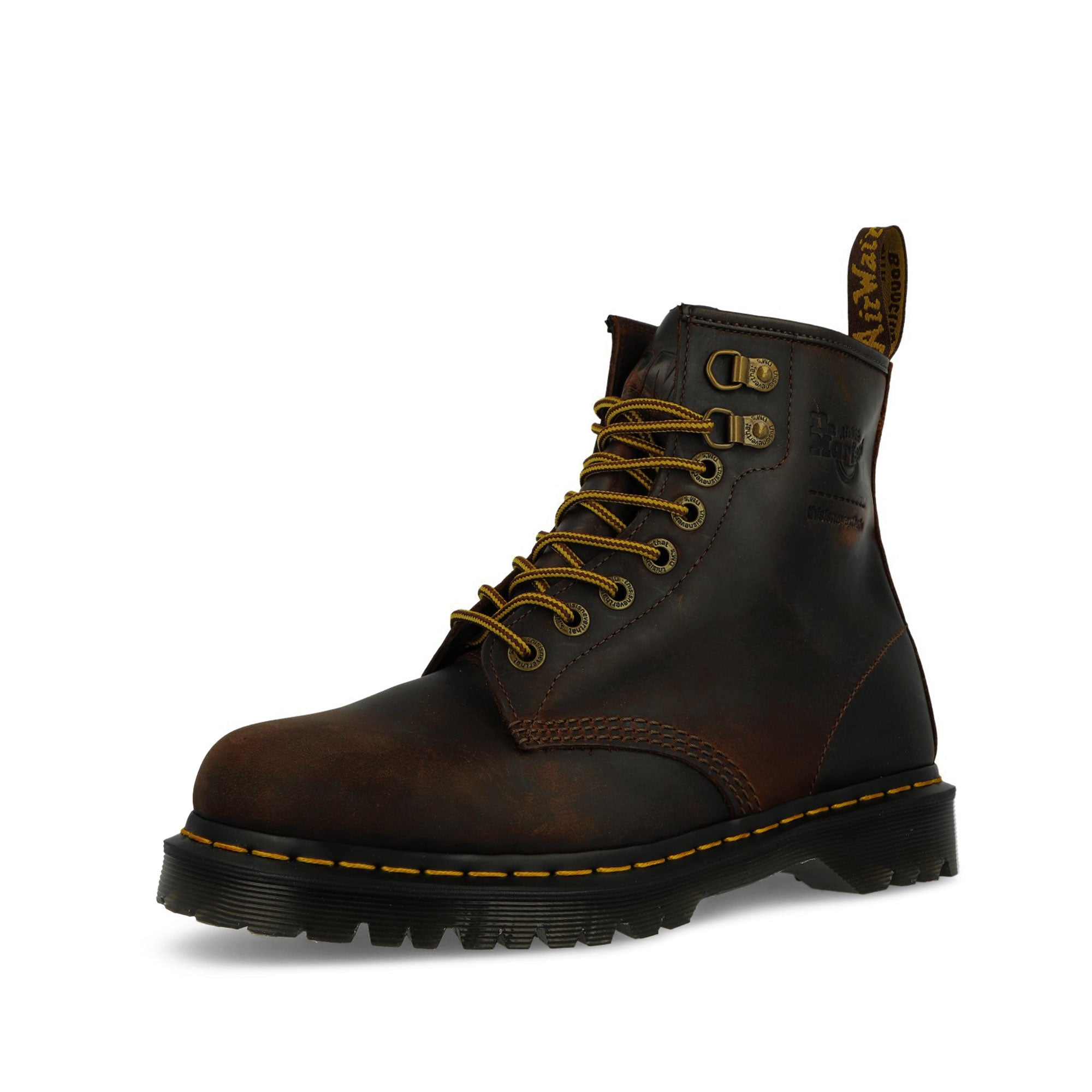 Dr. Martens 1460 Waxed Full Grain Chestnut Brown Boots Detailfoto | Overkill