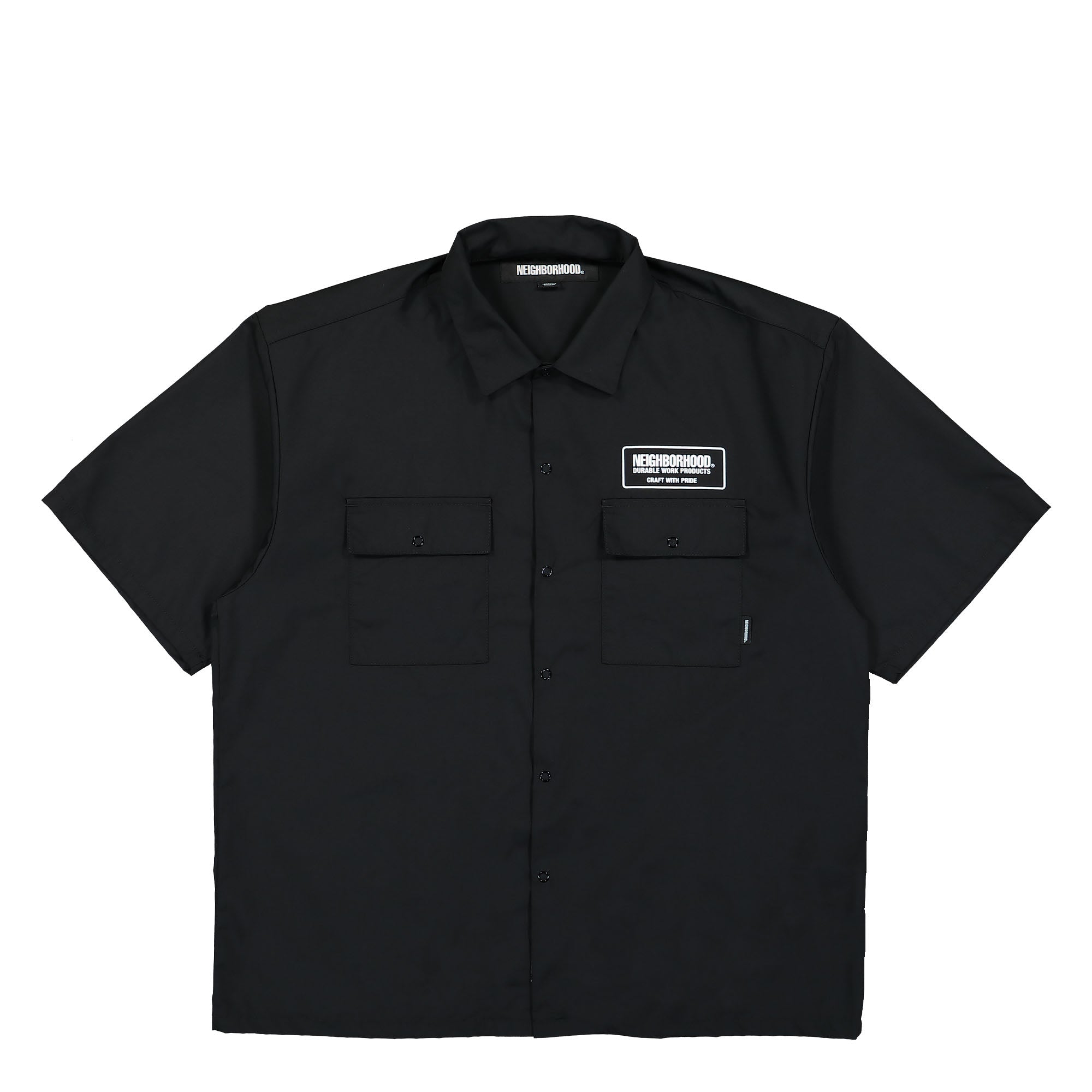 Neighborhood Classic Short Sleeve Work Shirt Black Shorts 231TSNH-SHM02 / Black | Overkill