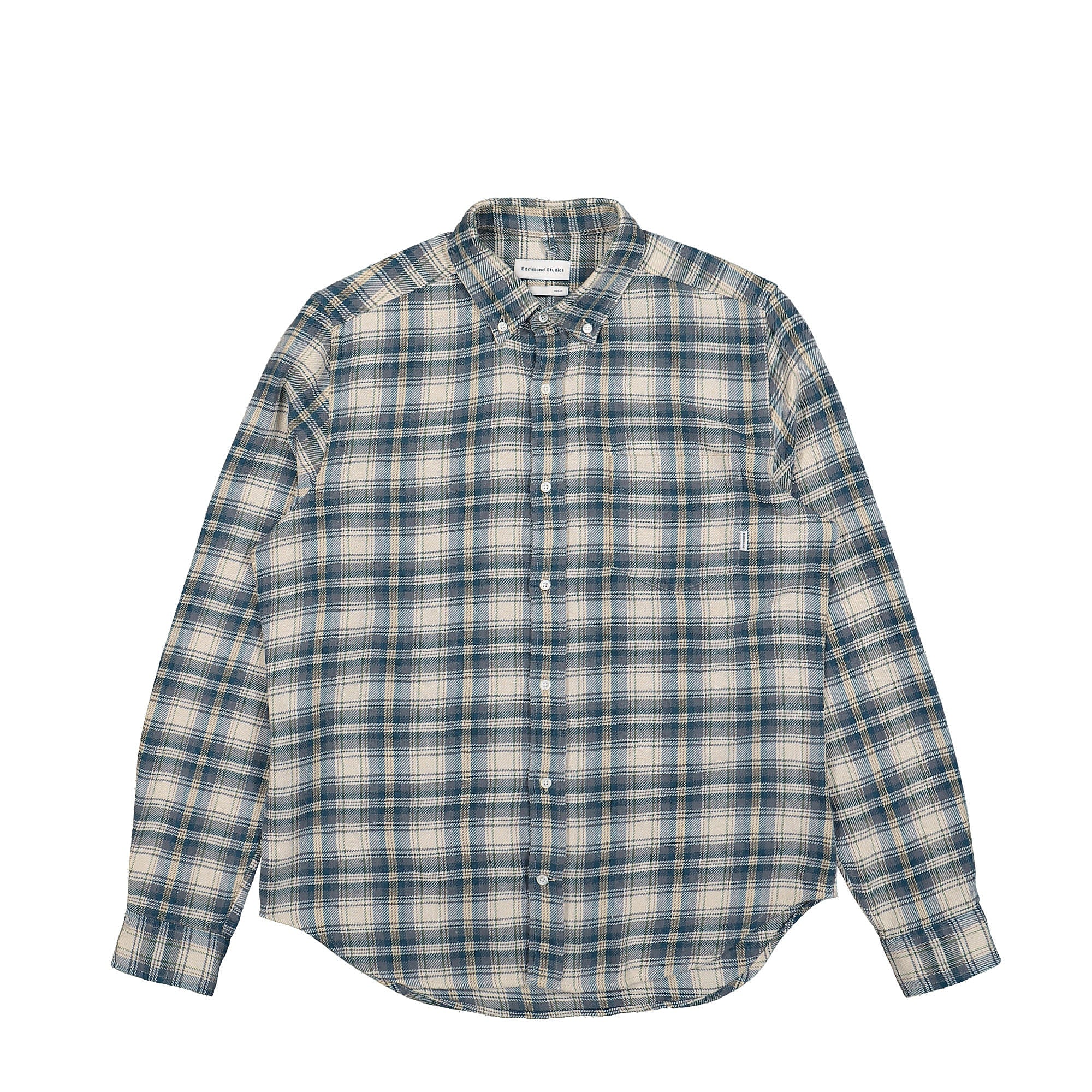 Edmmond Studios Bai Shirt Plain Blue Shirts 322-10-09550 | Overkill