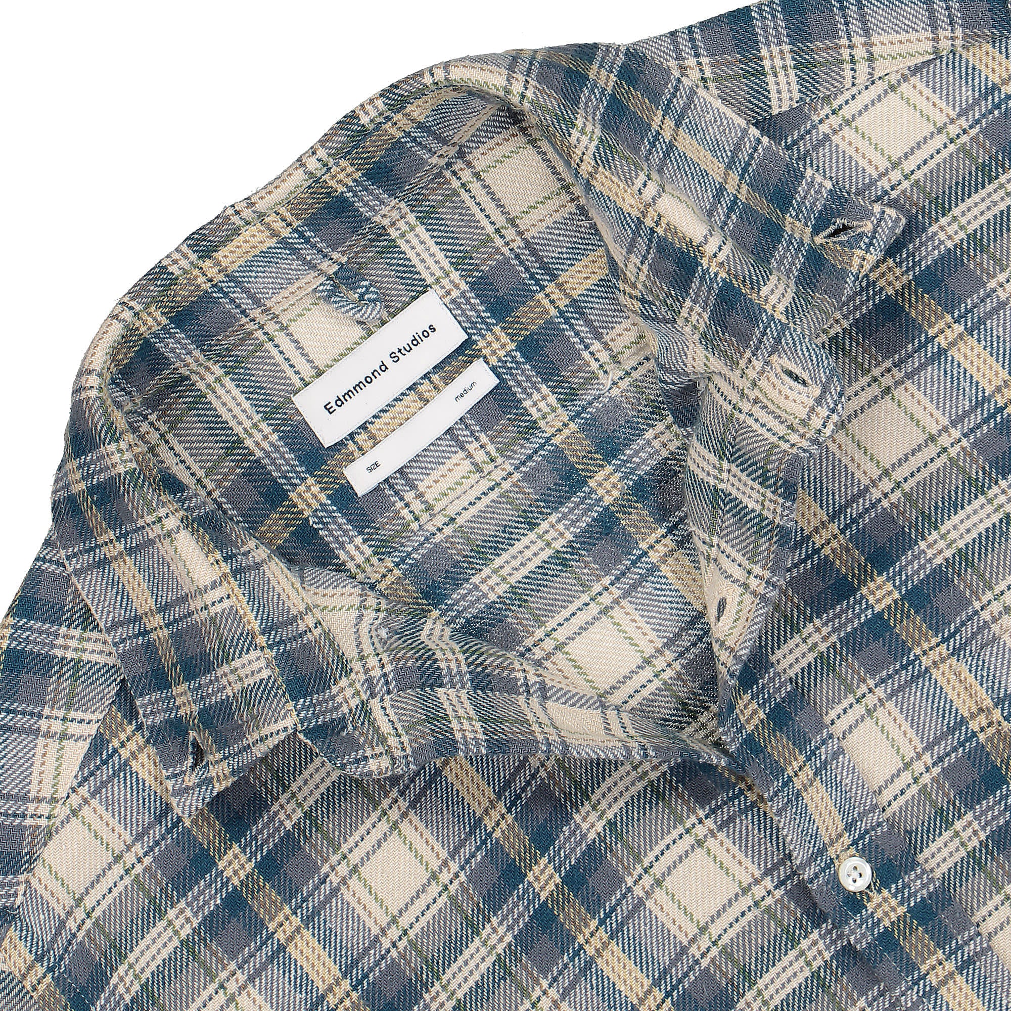Edmmond Studios Bai Shirt Plain Blue Shirts Close-up | Overkill