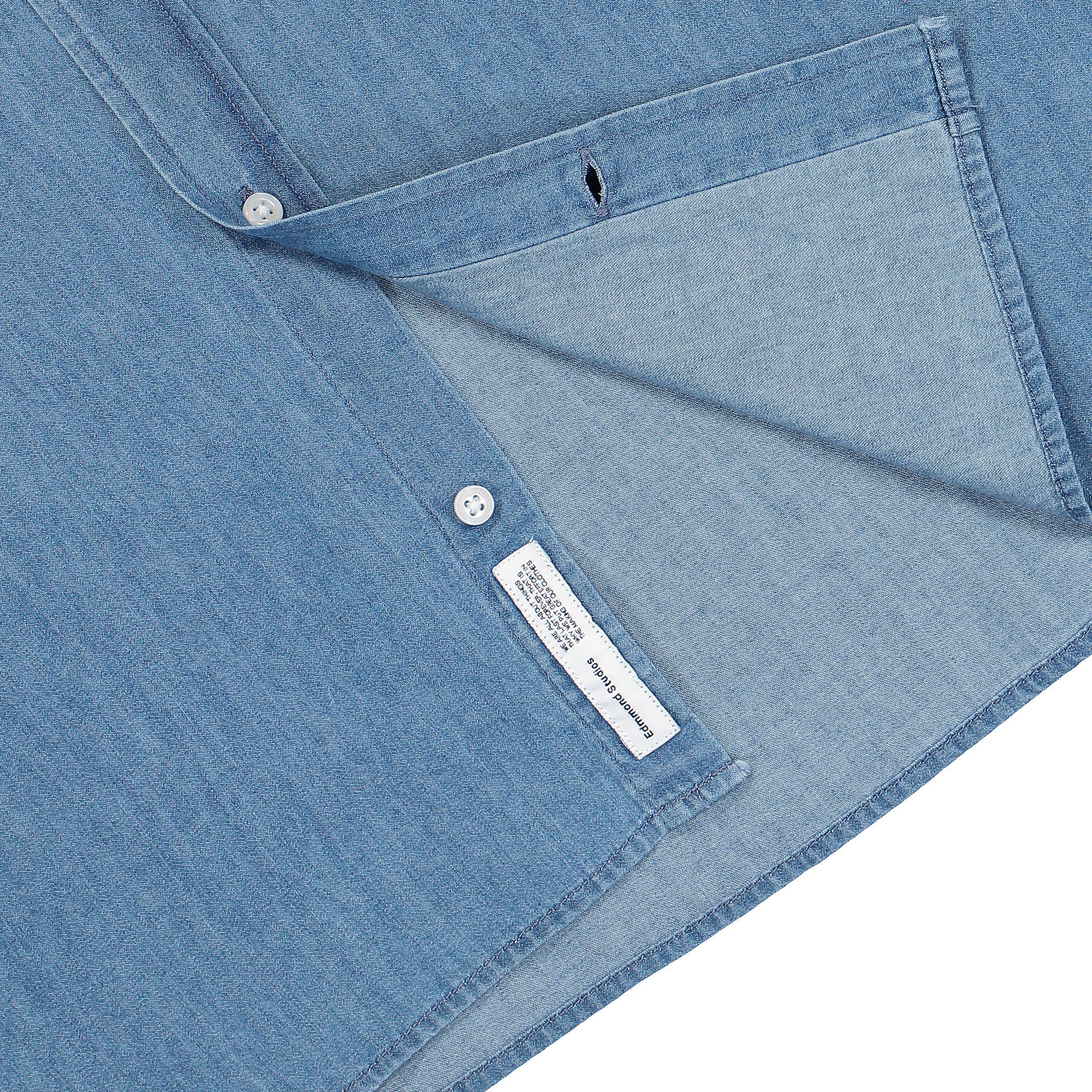 Edmmond Studios Special Duck Shirt Plain Bleach Shirts Detailfoto | Overkill