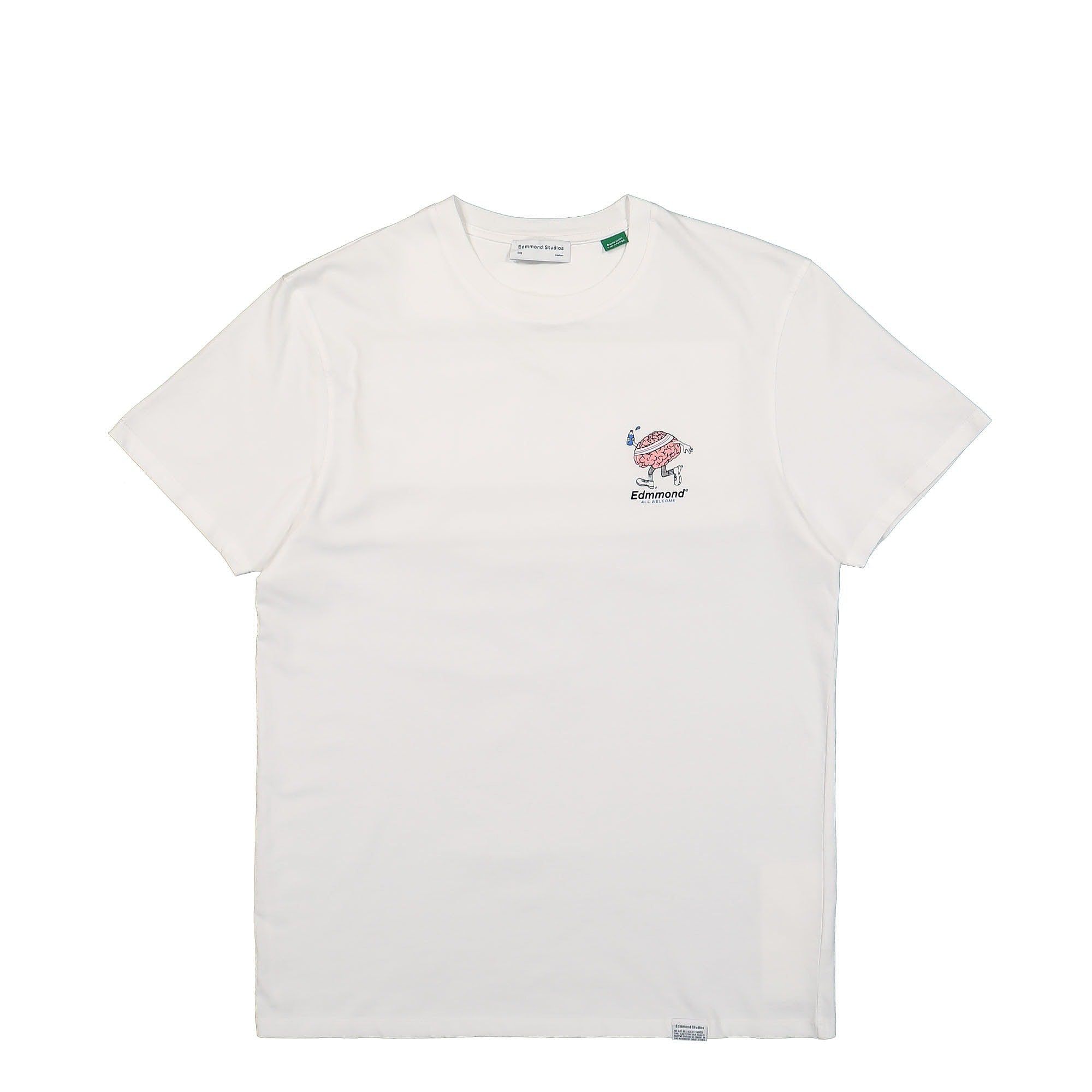 Edmmond Studios Brain First T-Shirt Plain White T-Shirts 322-30-25000 | Overkill